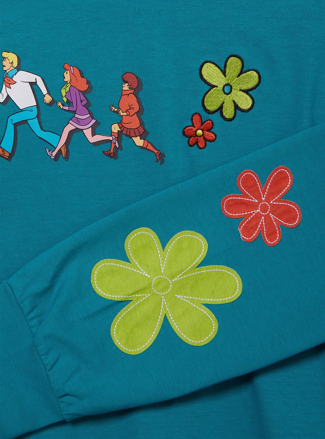 Scooby-Doo! Characters Floral Long Sleeve T-Shirt - BoxLunch Exclusive