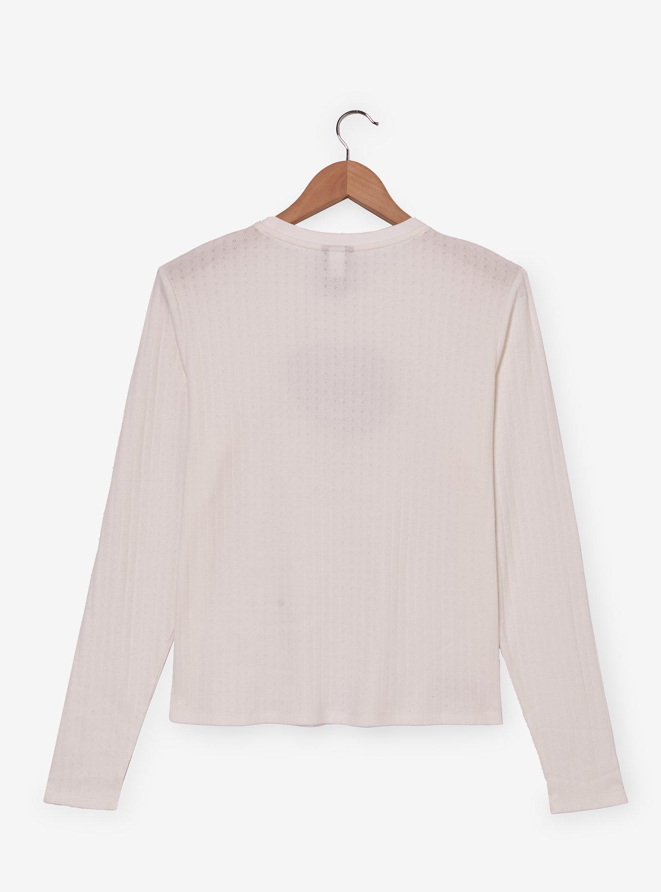 Marvel Spider-Man Heart Pointelle Women's Plus Size Long Sleeve T-Shirt - BoxLunch Exclusive, , hi-res