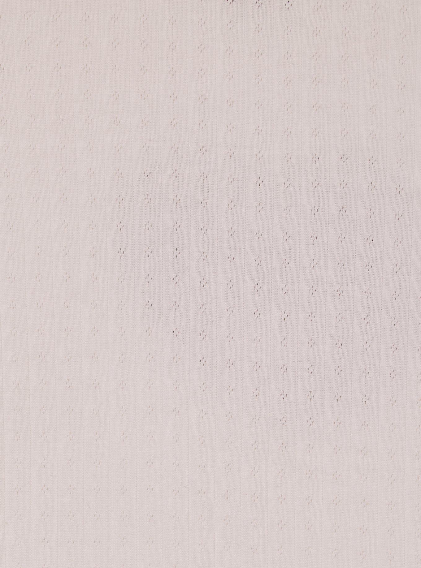 Marvel Spider-Man Heart Pointelle Women's Plus Size Long Sleeve T-Shirt - BoxLunch Exclusive, CREAM, alternate