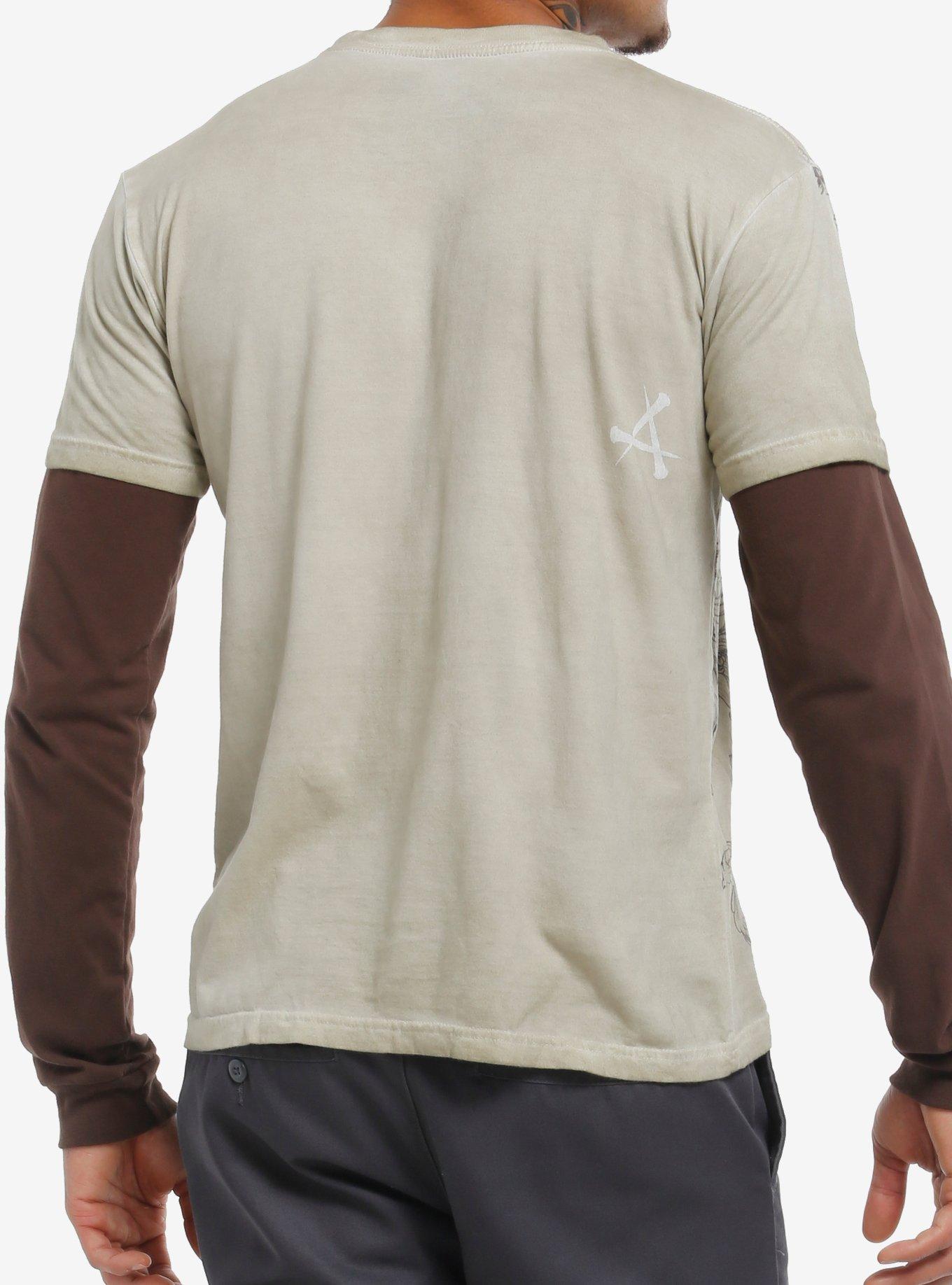 Affliction Cross & Skeleton Warriors Twofer Long-Sleeve T-Shirt, , alternate