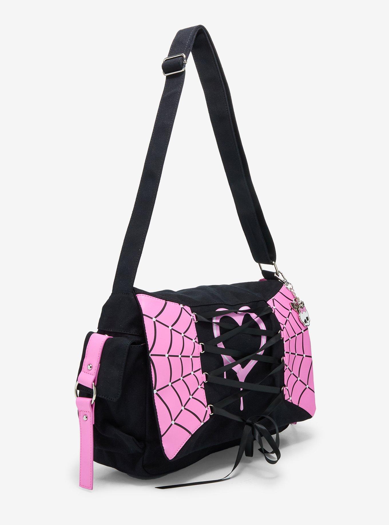 Monster High Draculaura Charm Lace-Up Messenger Bag, , hi-res