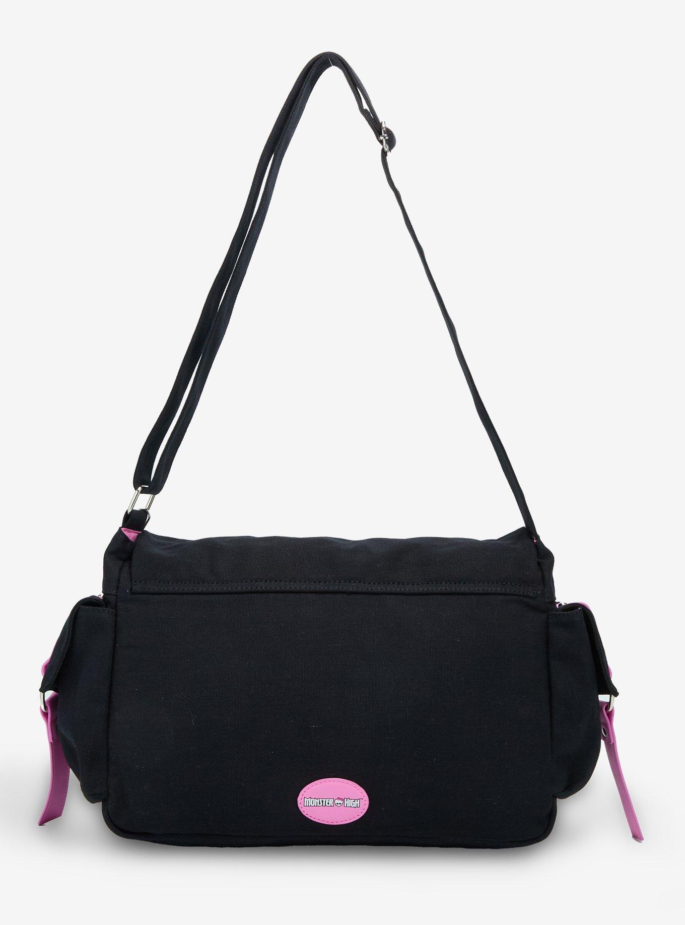 Monster High Draculaura Charm Lace-Up Messenger Bag, , alternate