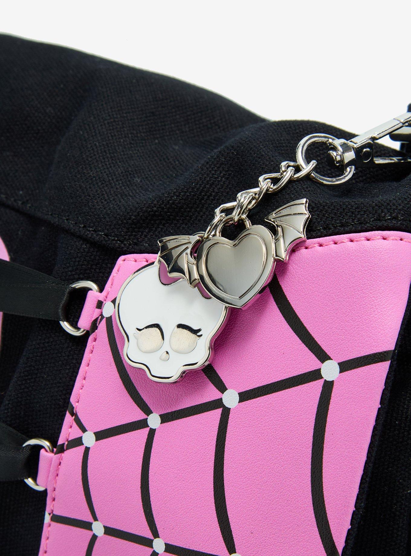 Monster High Draculaura Charm Lace-Up Messenger Bag, , alternate