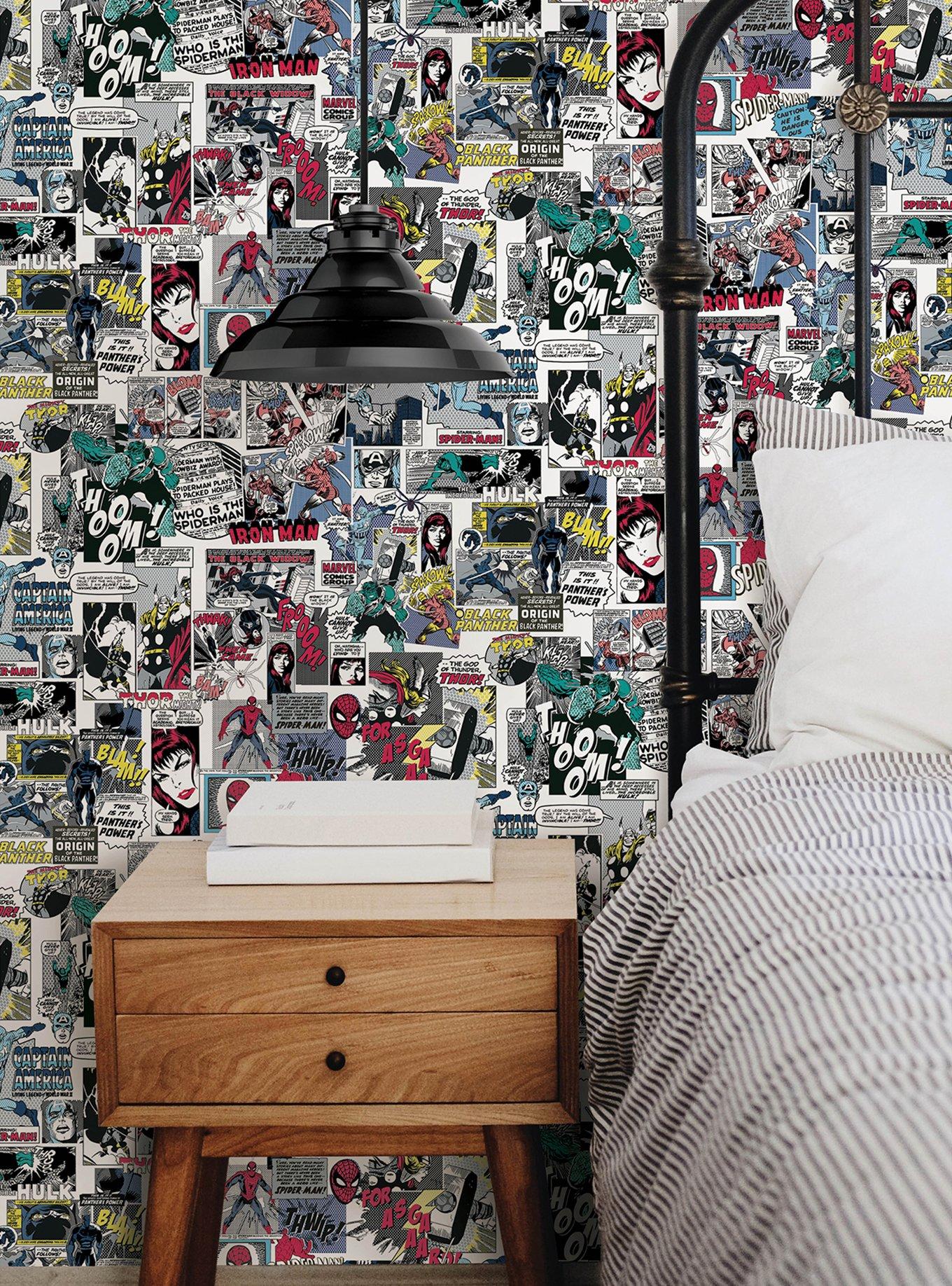 Marvel Classic Comics Peel & Stick Wallpaper, , hi-res