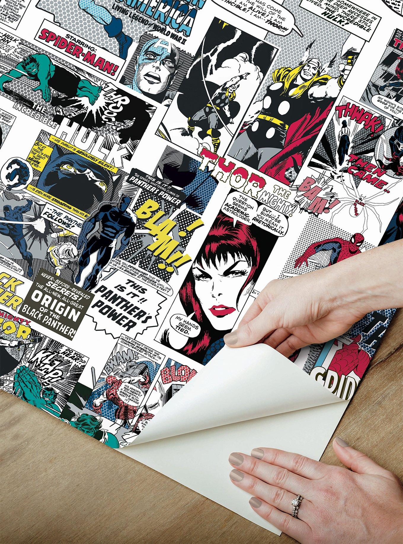 Marvel Classic Comics Peel & Stick Wallpaper, , alternate