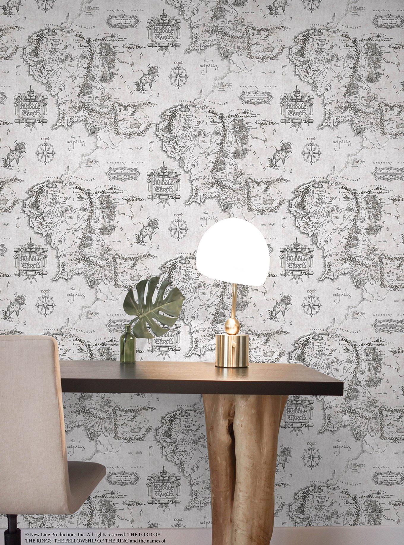 Lord of the Rings Middle Earth Map Peel & Stick Wallpaper, , alternate