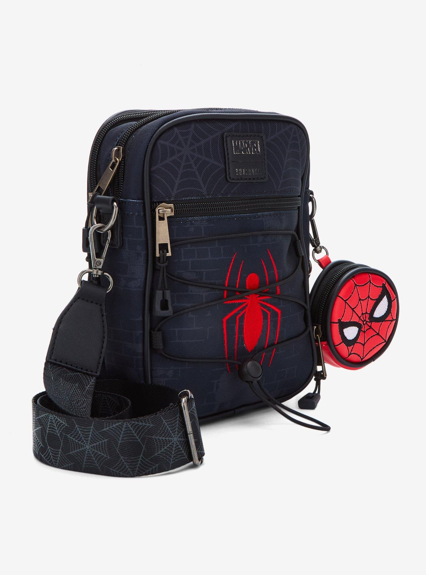 Marvel Spider-Man Logo Crossbody Bag with Coin Purse - BoxLunch Exclusive, , hi-res