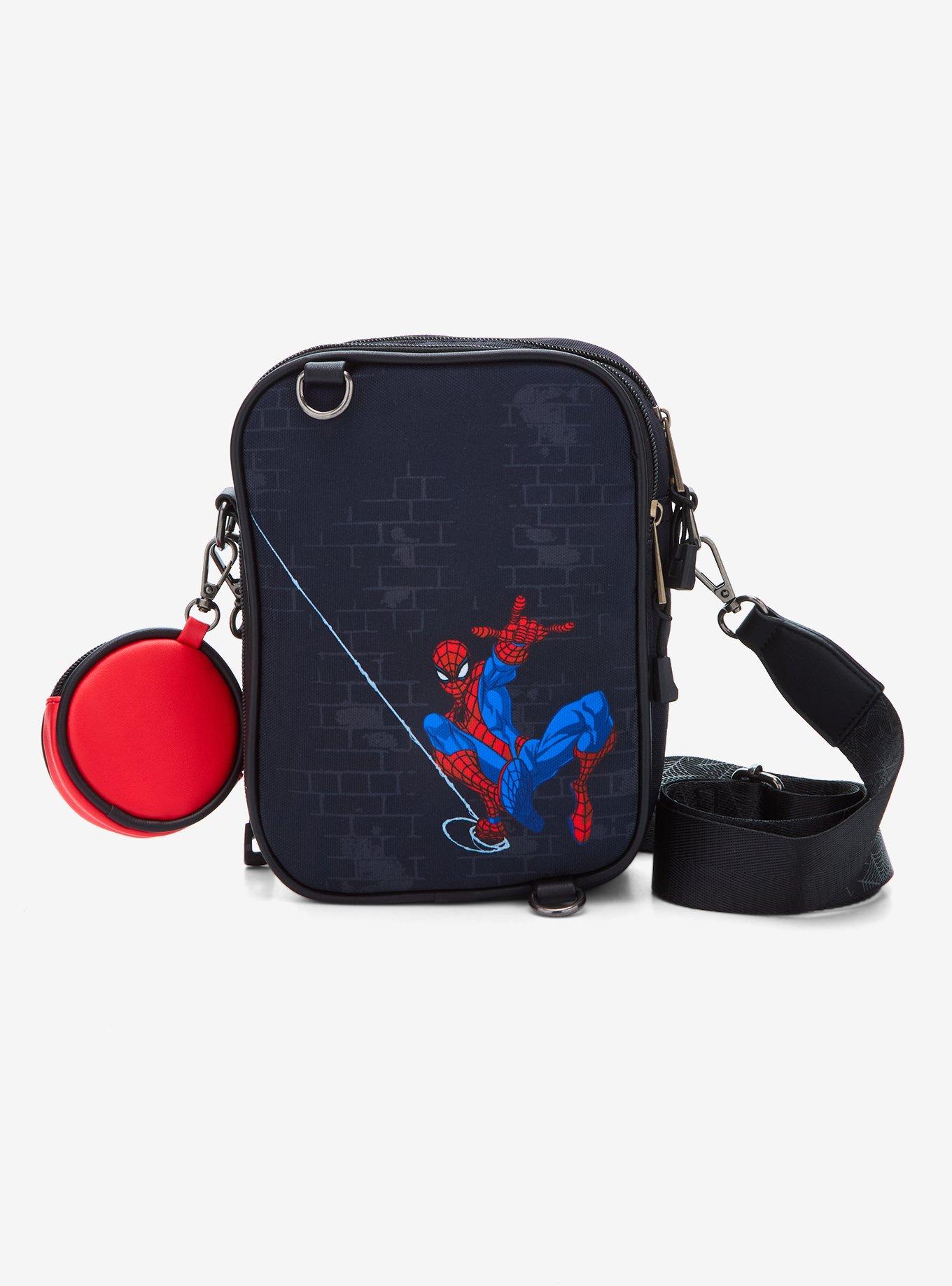 Marvel Spider-Man Logo Crossbody Bag with Coin Purse - BoxLunch Exclusive, , alternate