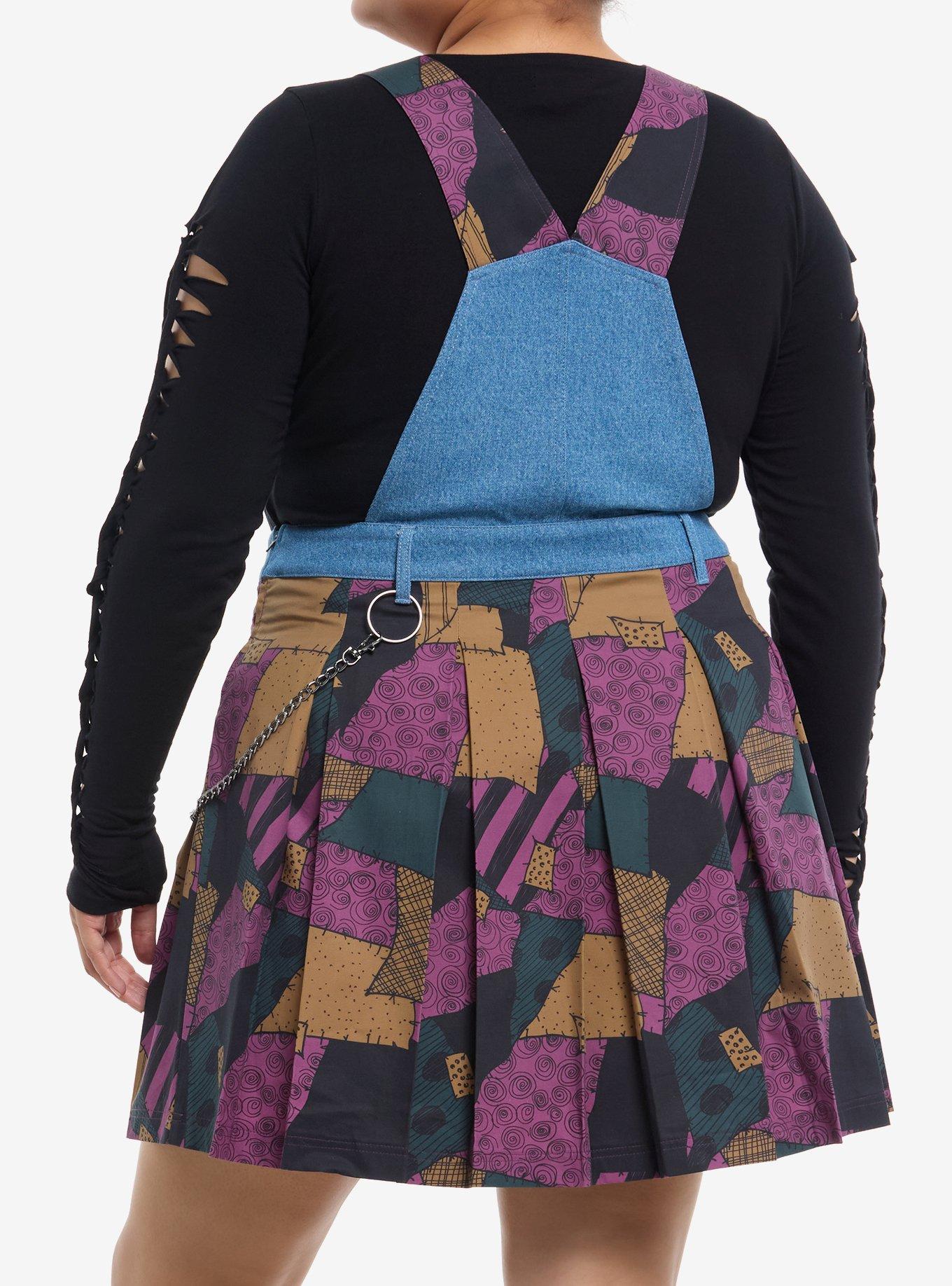 Her Universe The Nightmare Before Christmas Sally Patchwork Side Chain Skirtall Plus Size, MULTI, alternate