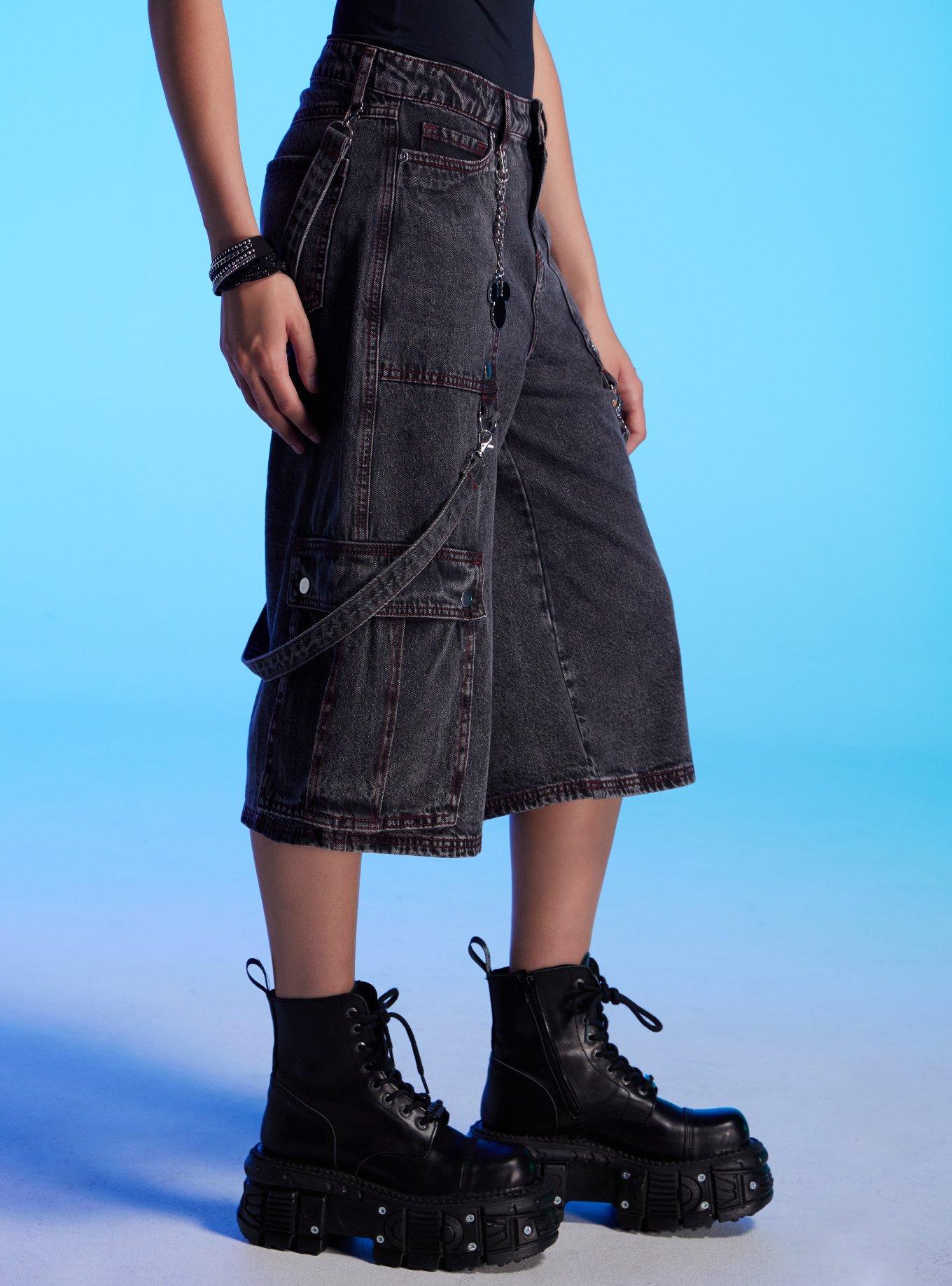 Her Universe Disney Kingdom Hearts Keyblade Cargo Jorts, MULTI, alternate