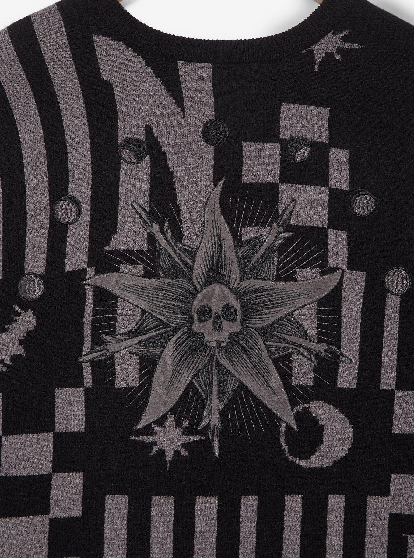 Wednesday Nevermore Icons Women's Cardigan - BoxLunch Exclusive, BLACK, alternate