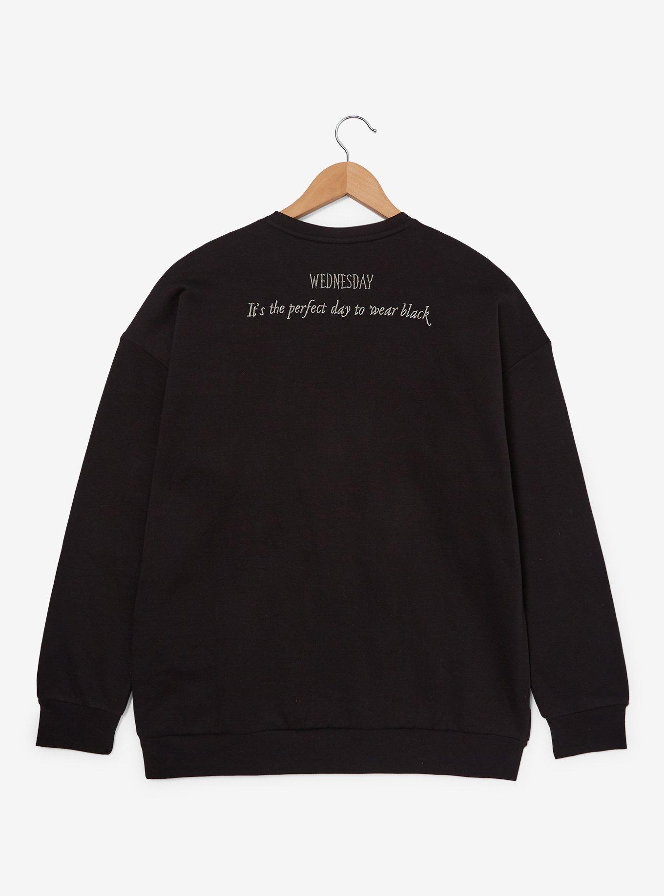 Wednesday Tonal Addams Portrait Crewneck - BoxLunch Exclusive