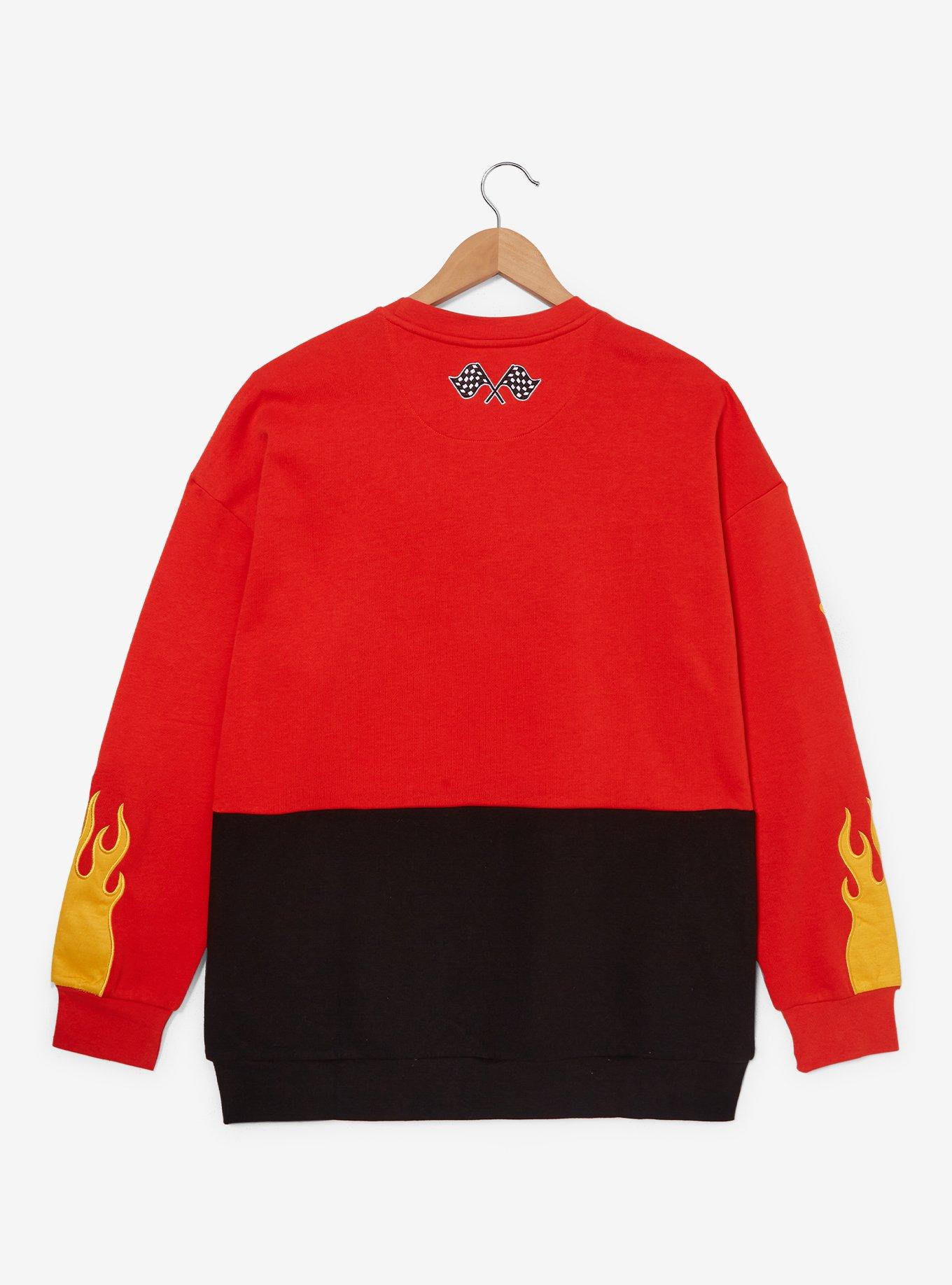 Disney Pixar Cars Lightning McQueen Panel Crewneck - BoxLunch Exclusive, , hi-res