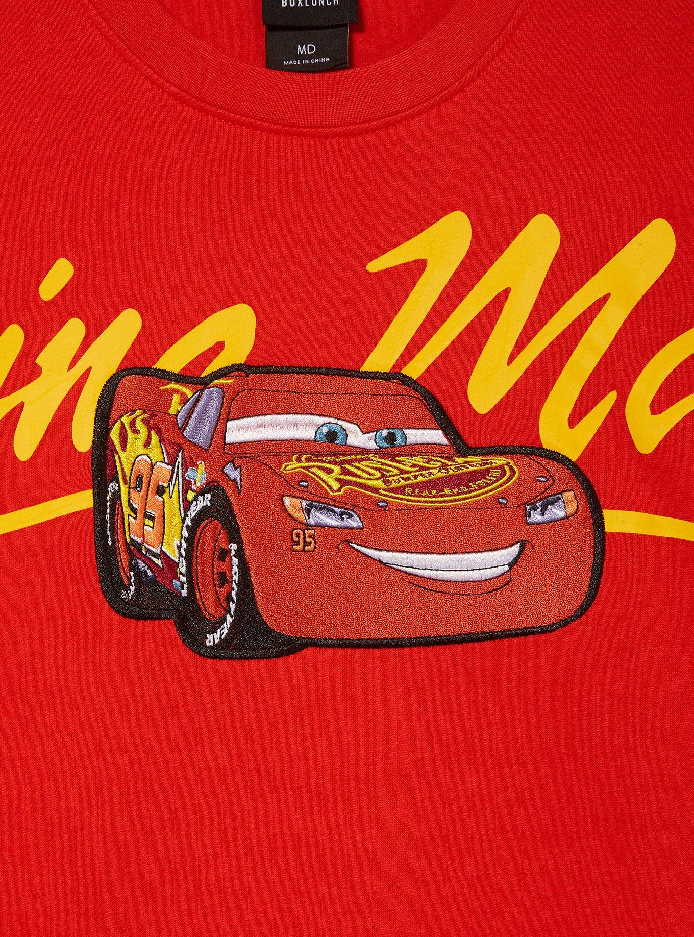 Disney Pixar Cars Lightning McQueen Panel Crewneck - BoxLunch Exclusive, MULTI, alternate