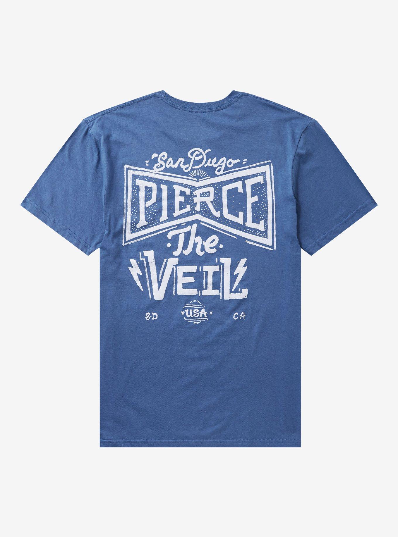 Pierce The Veil Logo Lightning T-Shirt, , hi-res