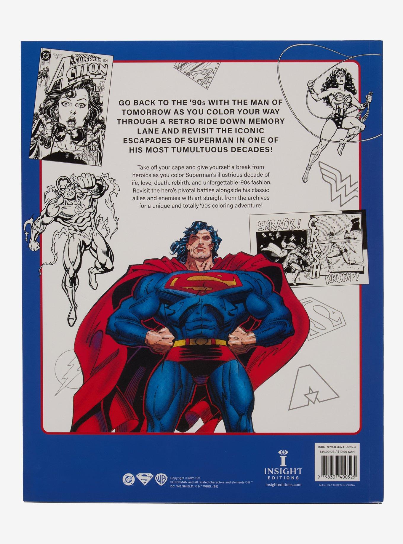 DC Comics Superman Ultimate '90s Flashback Coloring Book, , hi-res