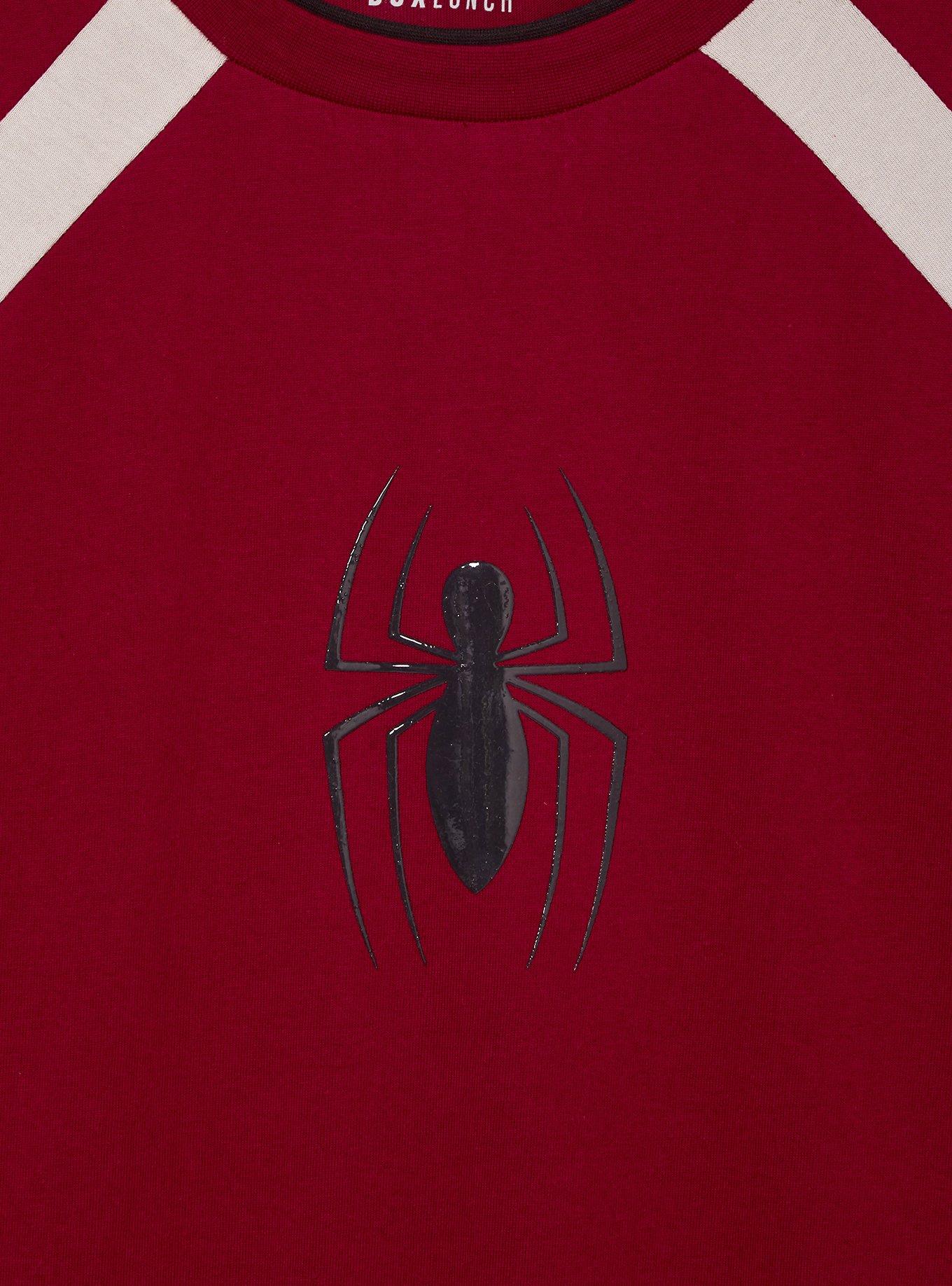 Marvel Spider-Man Symbol Long Sleeve T-Shirt - BoxLunch Exclusive, RED, alternate