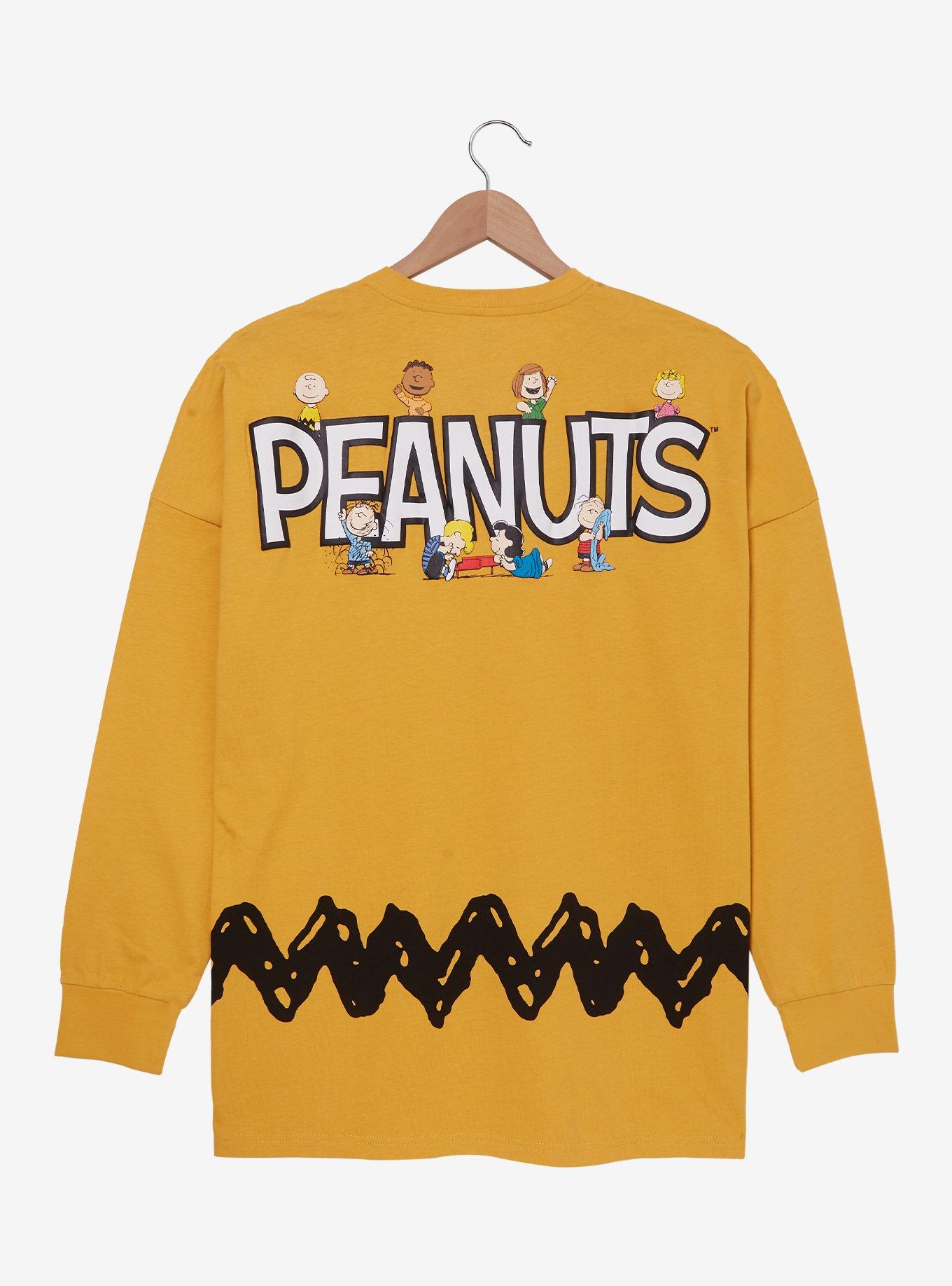 Peanuts Charlie Brown Pattern Long Sleeve T-Shirt - BoxLunch Exclusive