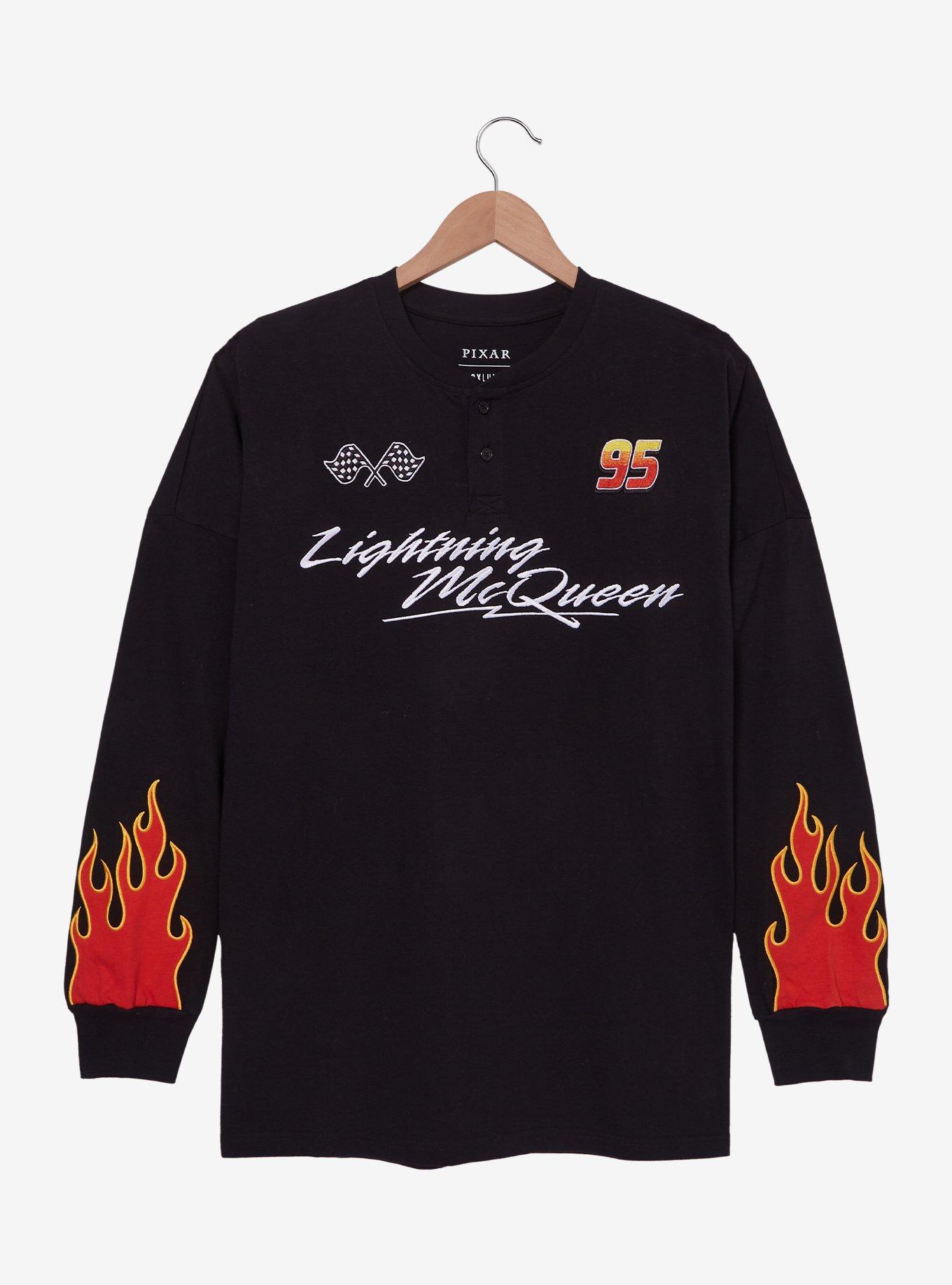 Disney Pixar Cars Lightning McQueen Flame Long Sleeve T-Shirt - BoxLunch Exclusive, , hi-res