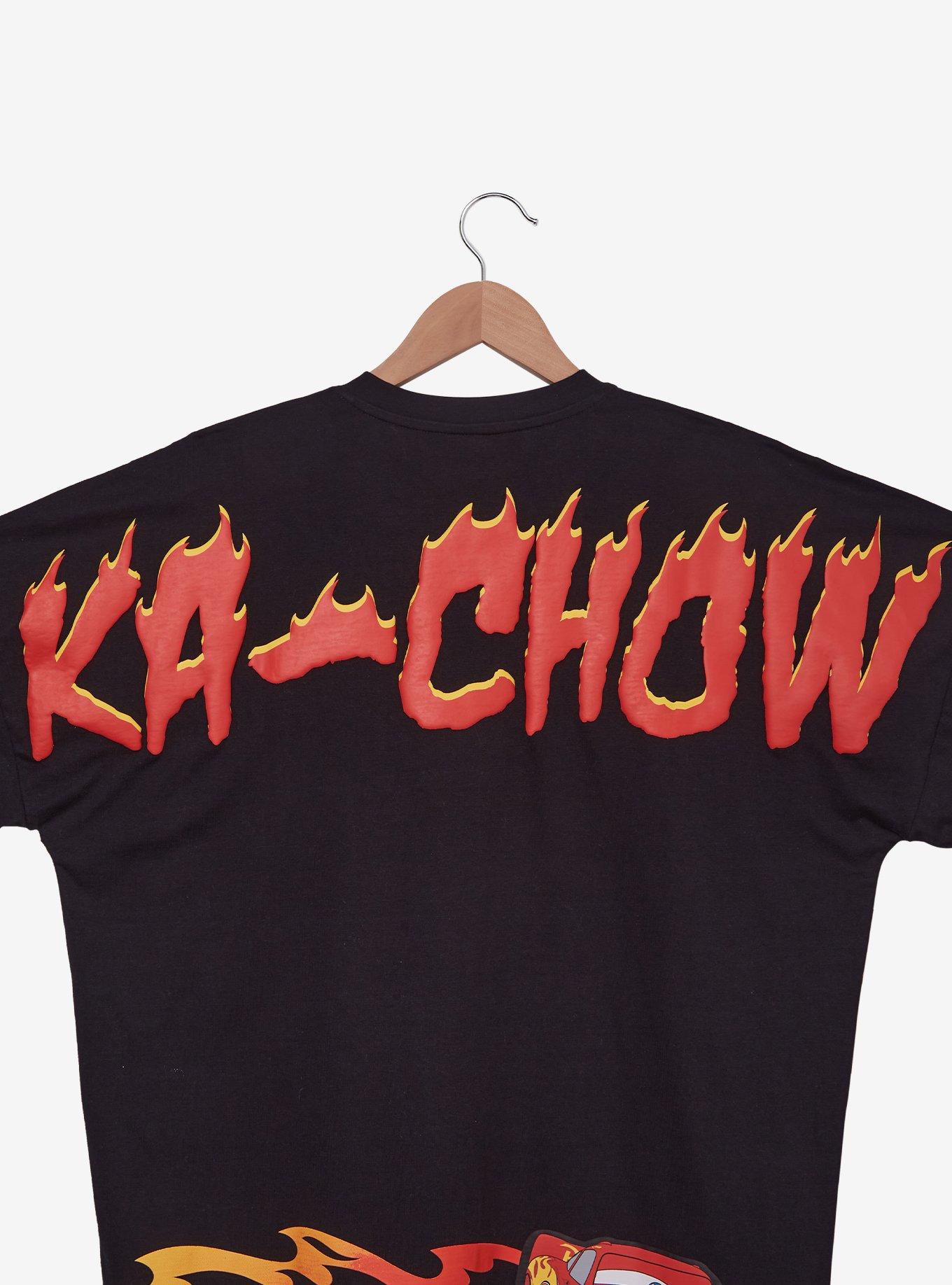 Disney Pixar Cars Lightning McQueen Flame Long Sleeve T-Shirt - BoxLunch Exclusive, RED, alternate