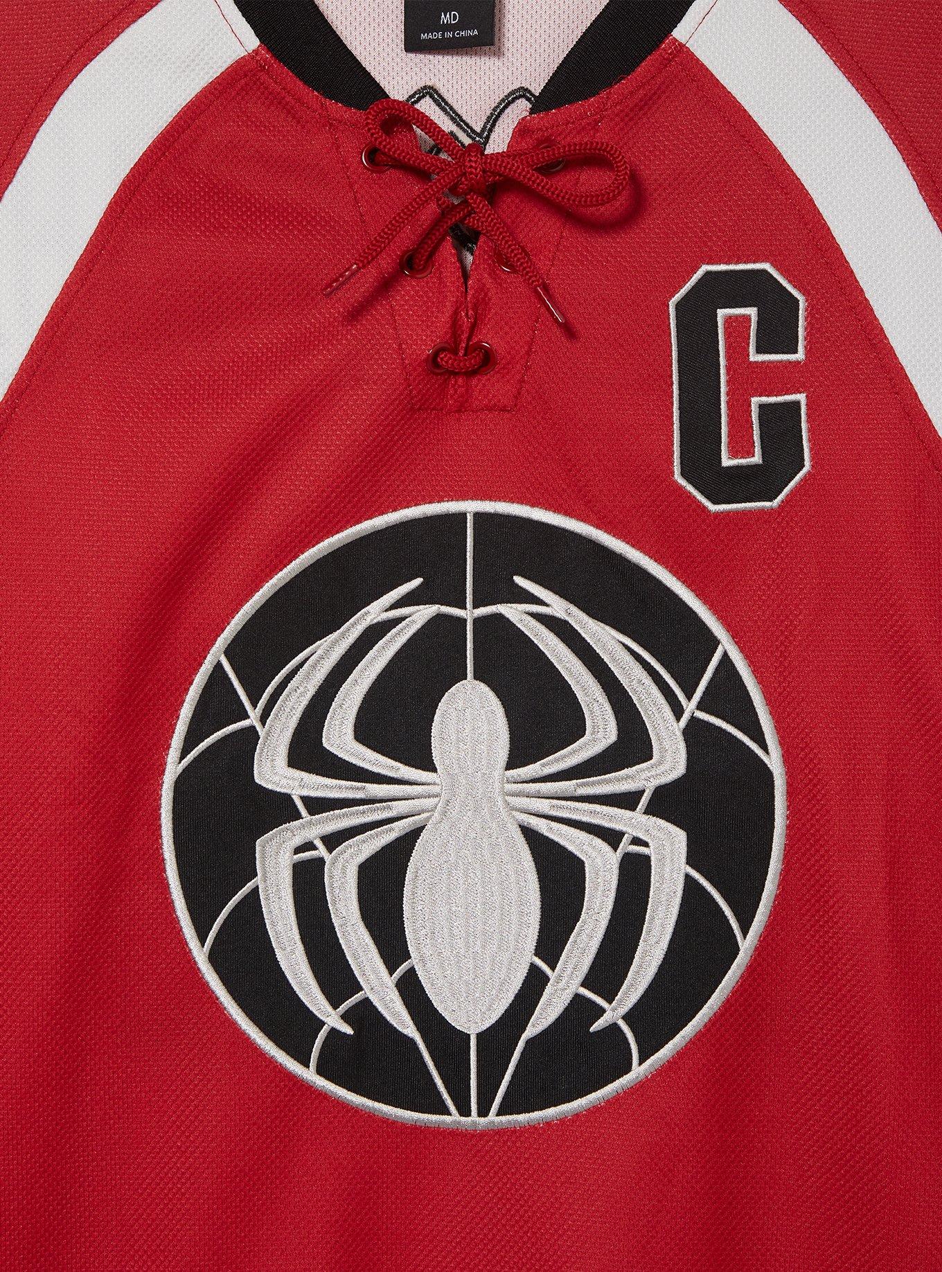 Marvel Spider-Man City Skyline Hockey Jersey - BoxLunch Exclusive, RED, alternate