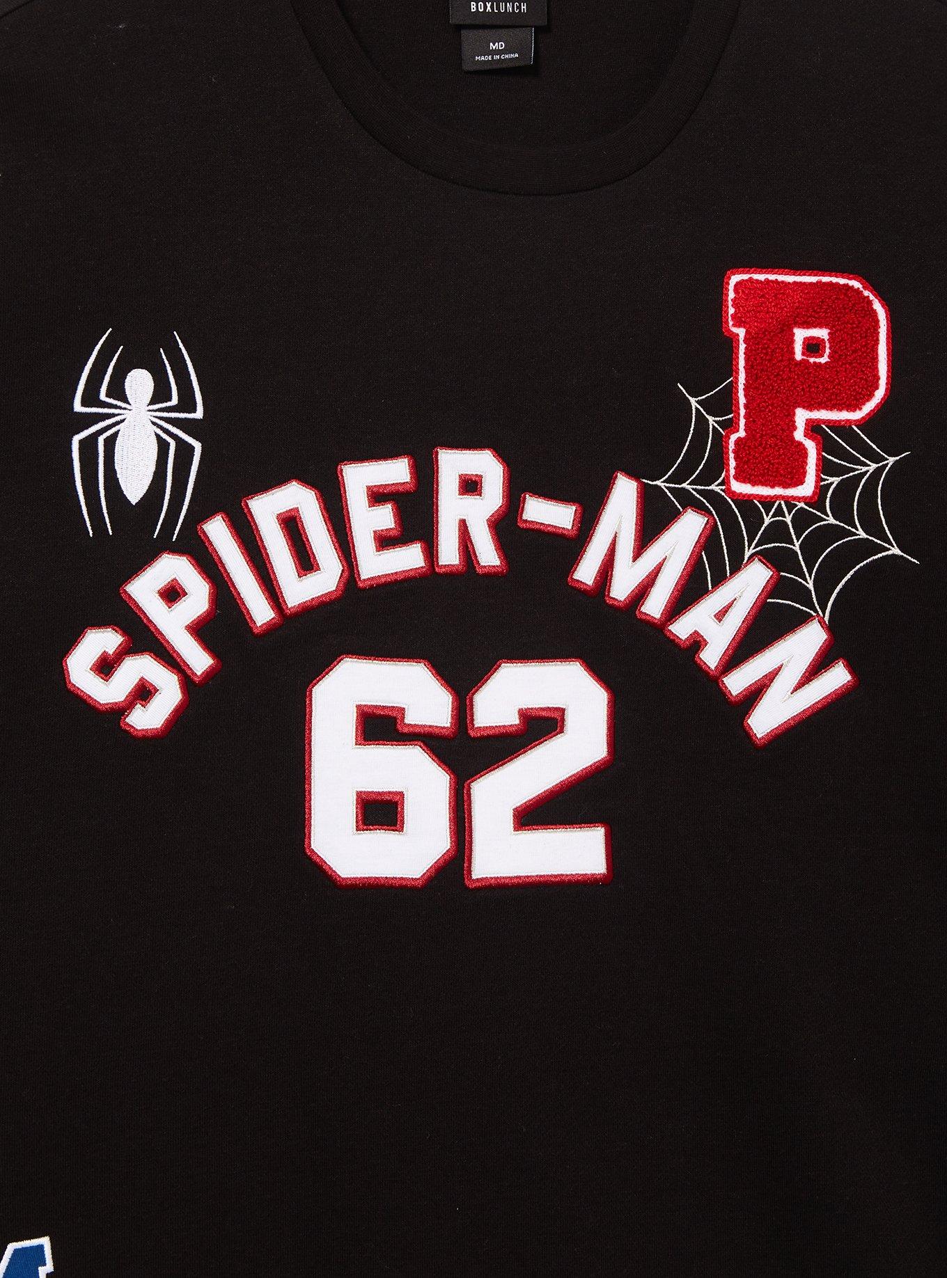 Marvel Spider-Man Icons Crewneck - BoxLunch Exclusive, BLACK, alternate