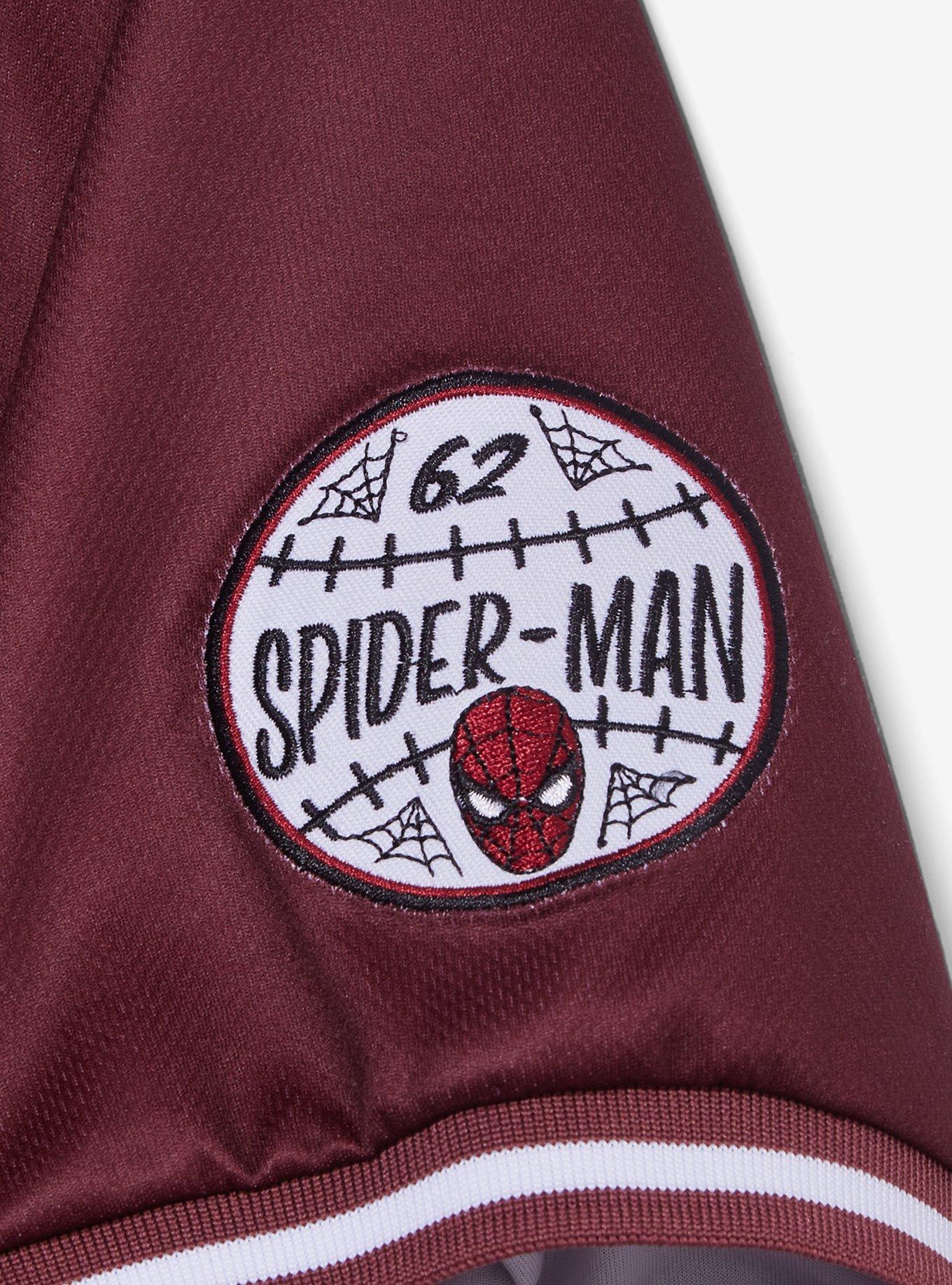 Marvel Spider-Man Peter Parker Baseball Jersey - BoxLunch Exclusive, DARK RED, alternate