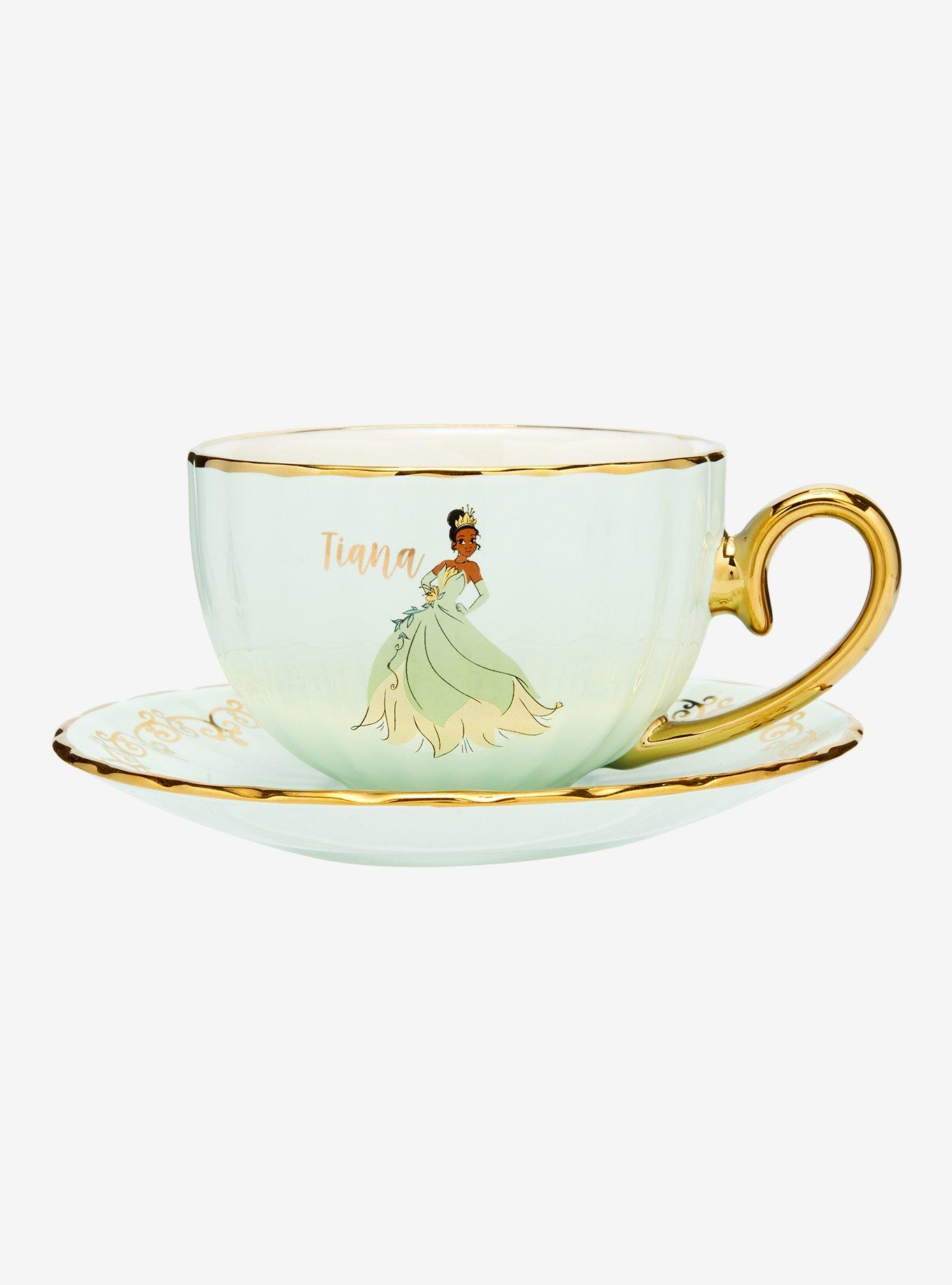 Disney The Princess and the Frog Tiana Scalloped Tea Cup and Saucer, , alternate