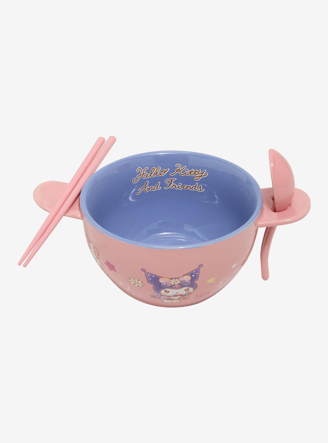 Hello Kitty And Friends Pastel Pink Ramen Bowl Set, , hi-res