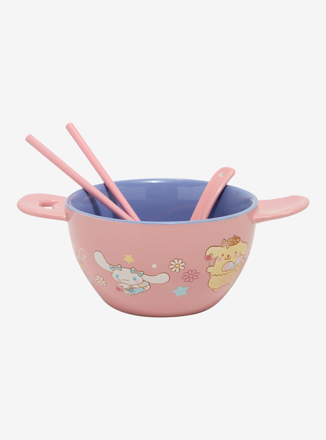 Hello Kitty And Friends Pastel Pink Ramen Bowl Set, , alternate