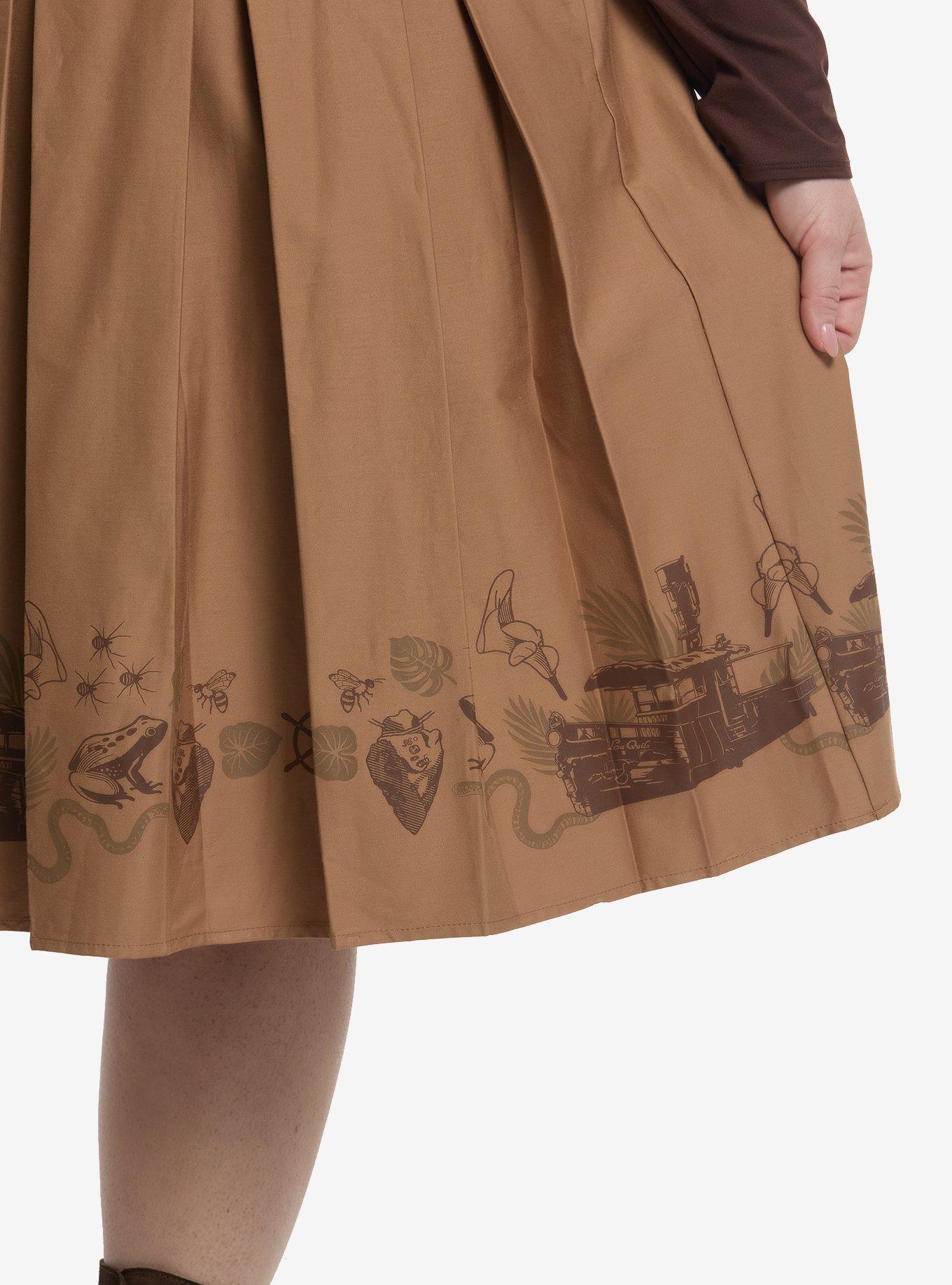 Her Universe Disney Jungle Cruise Retro Skirtall Plus Size Her Universe Exclusive, MULTI, alternate
