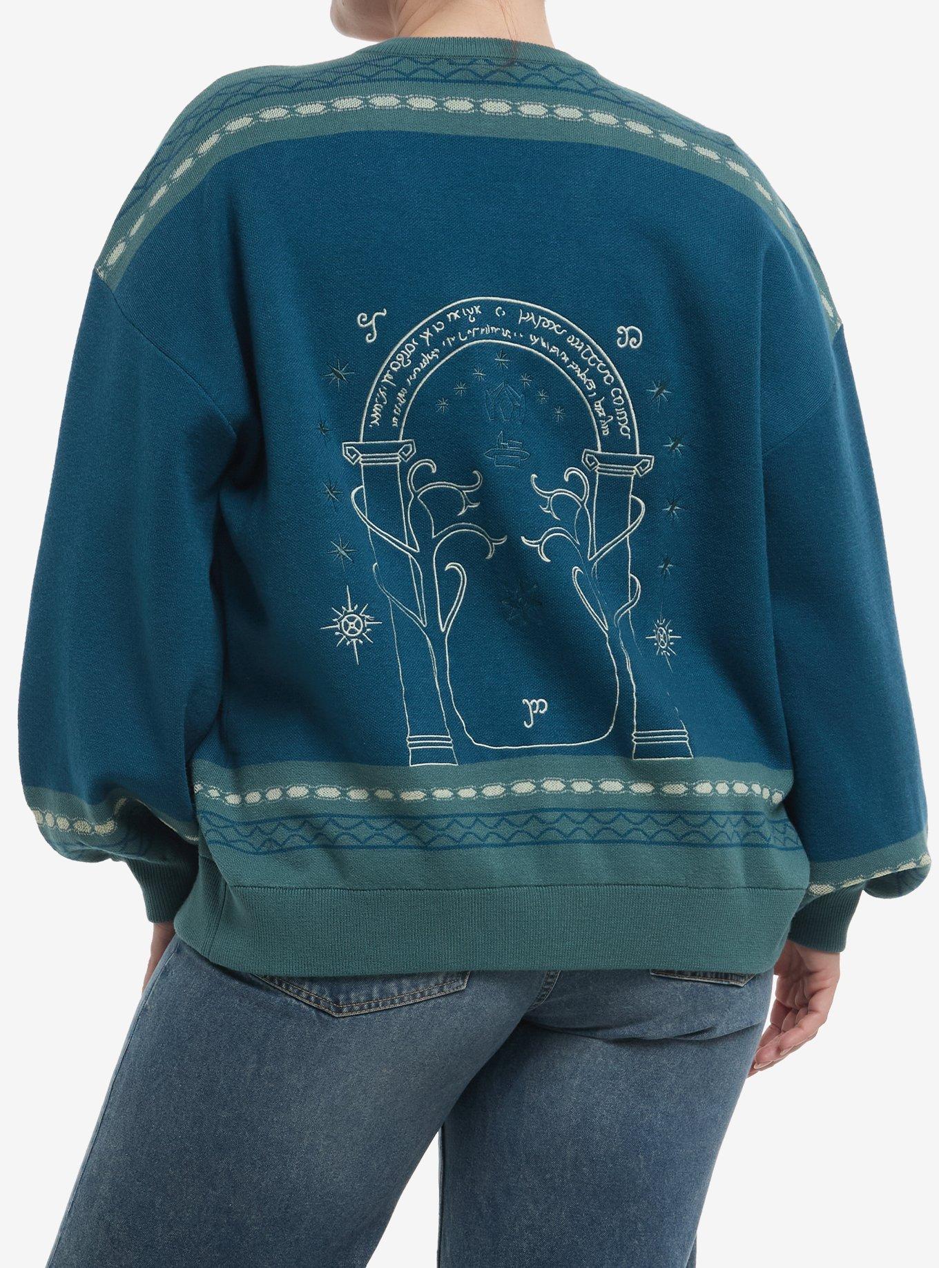 Her Universe The Lord Of The Rings Doors Of Durin Cardigan Plus Size Her Universe Exclusive, , hi-res