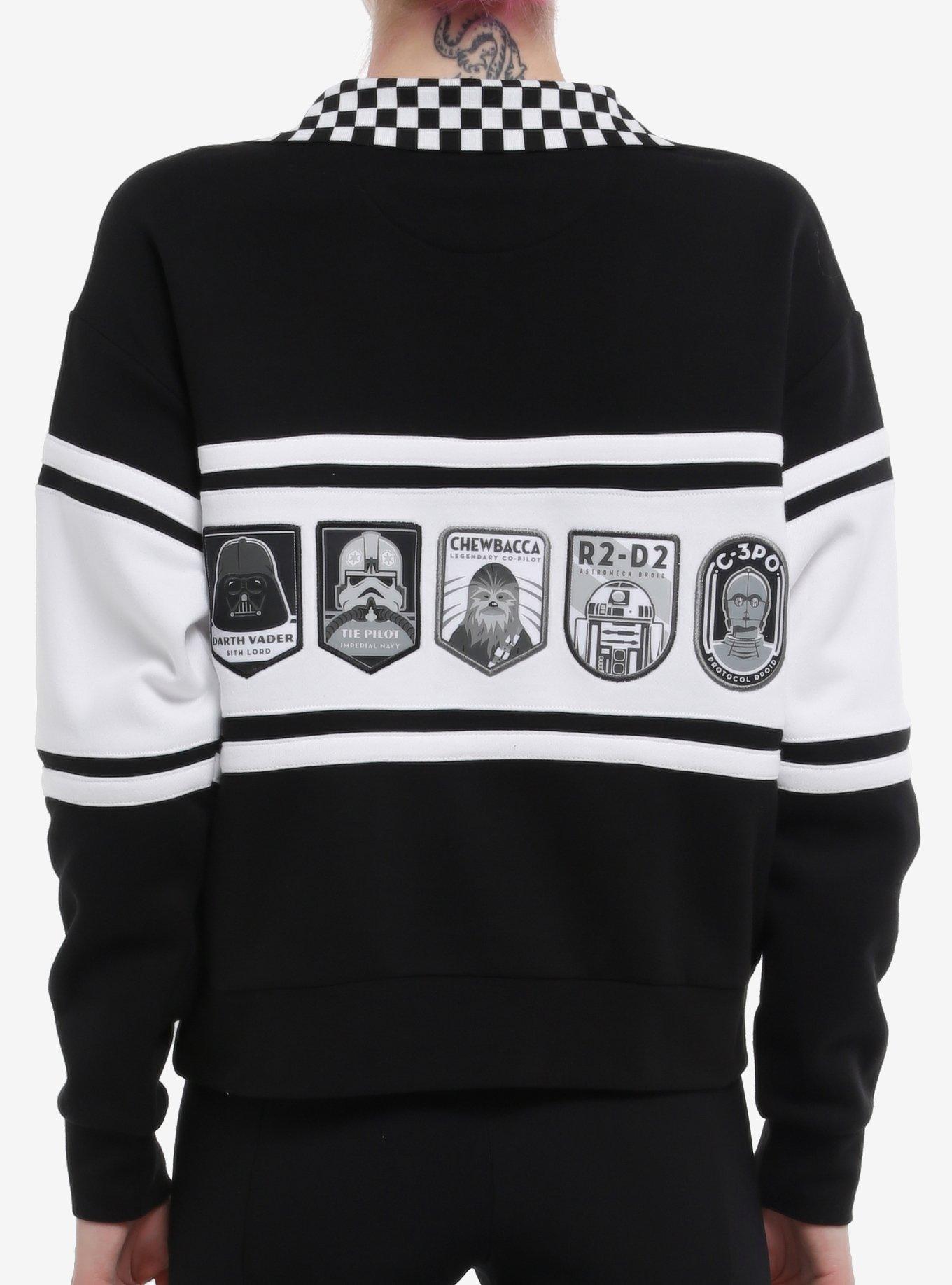 Her Universe Star Wars Logo Color-Block Quarter Zip Sweatshirt Her Universe Exclusive, , hi-res