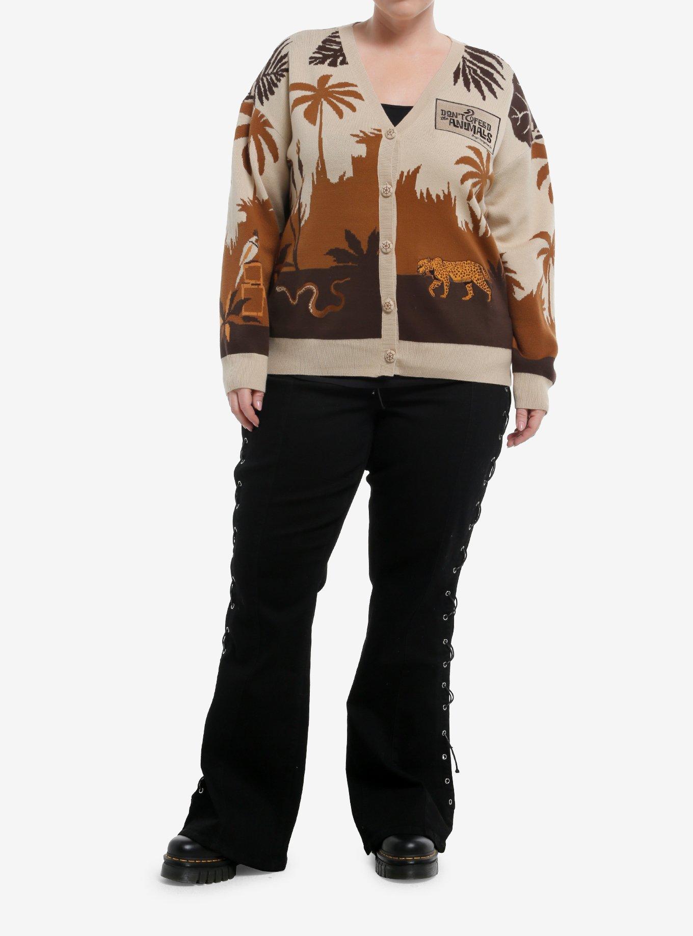 Her Universe Disney Jungle Cruise Animals Crop Cardigan Plus Size Her Universe Exclusive, , hi-res