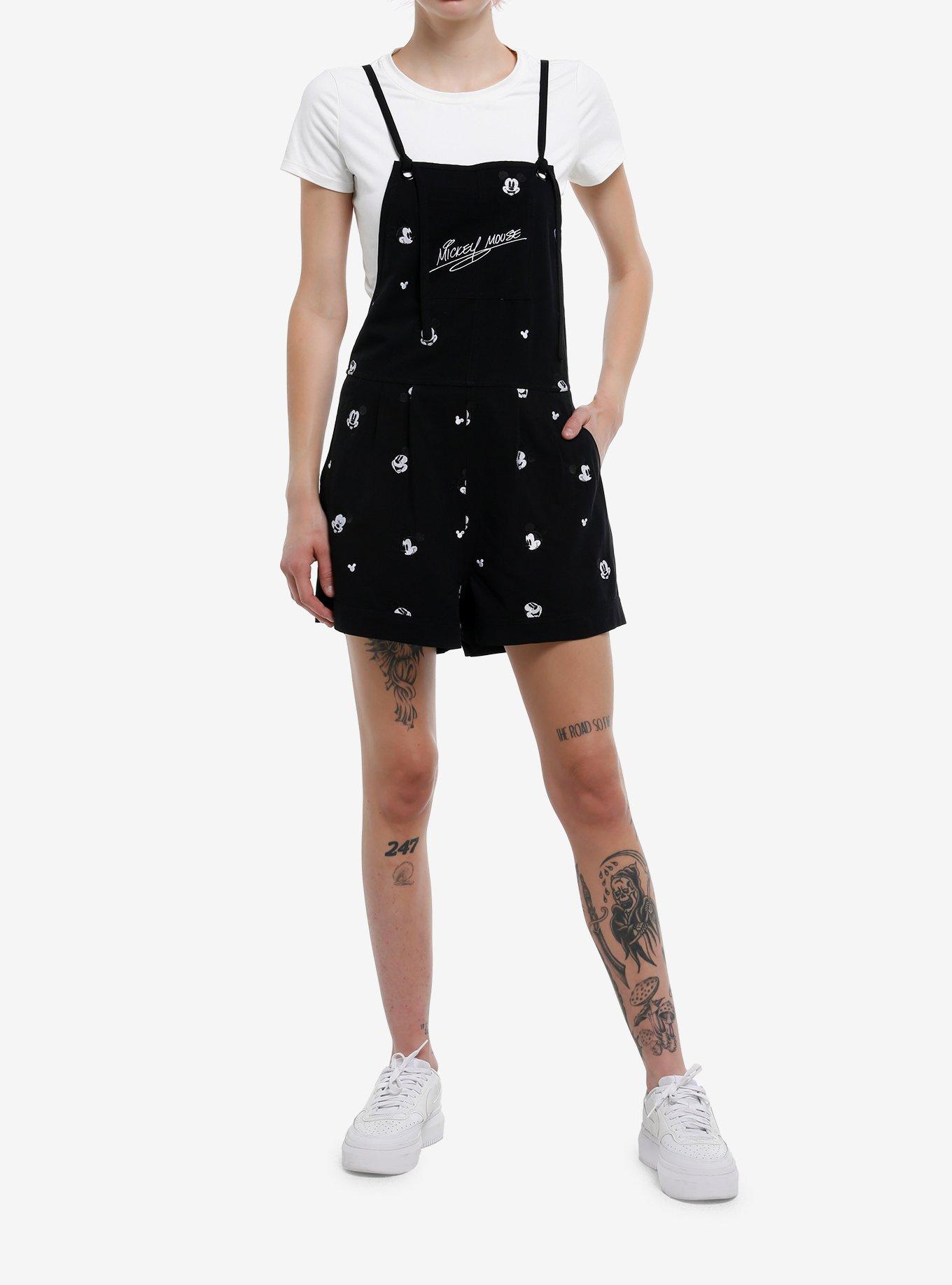 Her Universe Disney Mickey Mouse Linen Shortalls Her Universe Exclusive, , hi-res