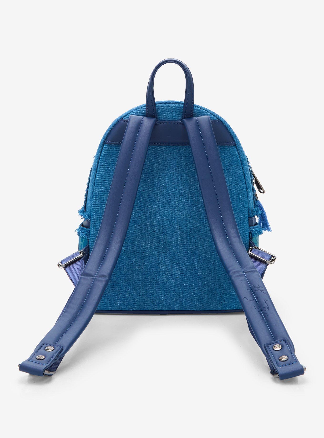 Loungefly Harry Potter Hogwarts Denim Mini Backpack, , alternate - view 3