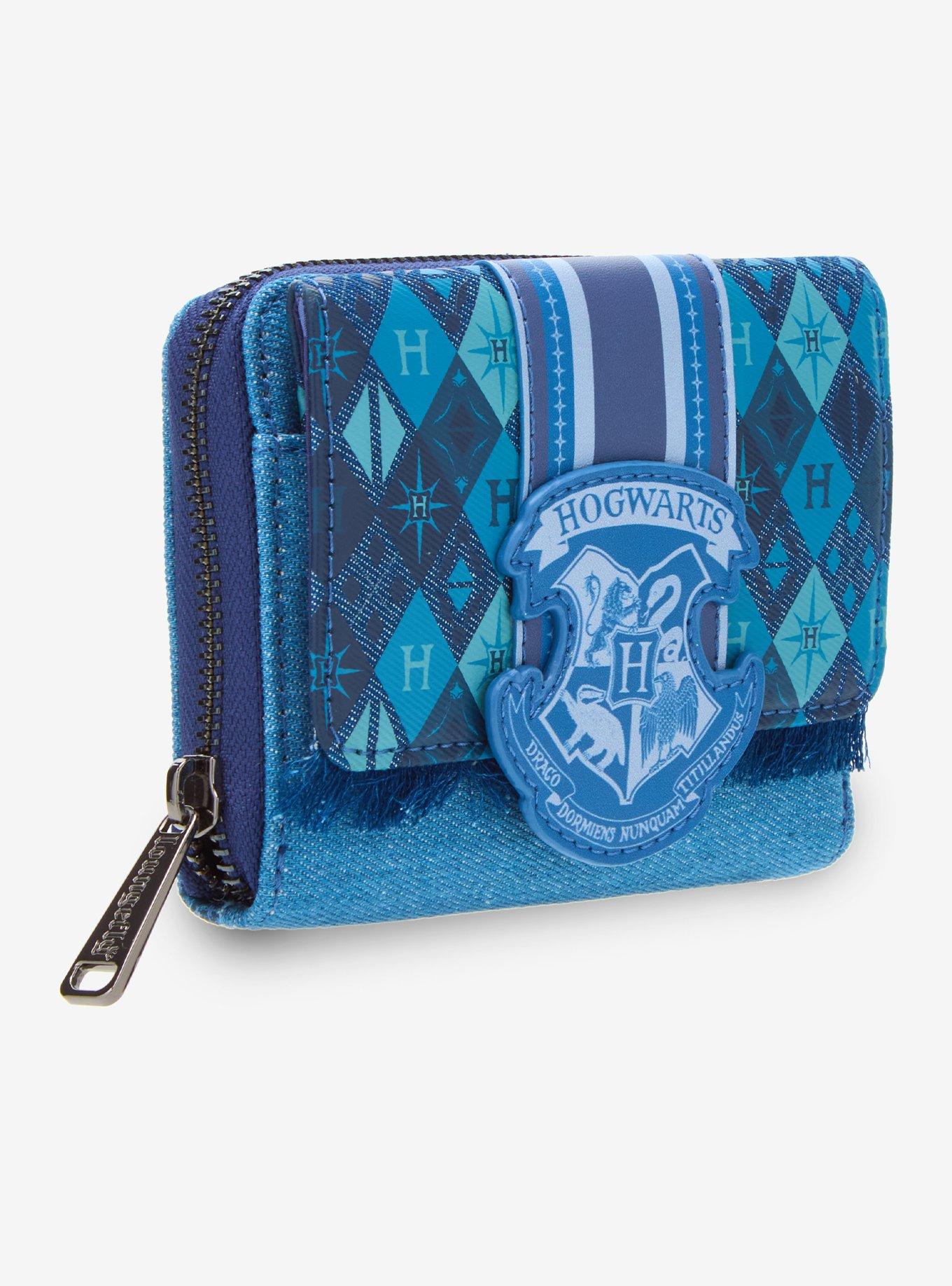 Loungefly Harry Potter Hogwarts Denim Mini Wallet, , hi-res