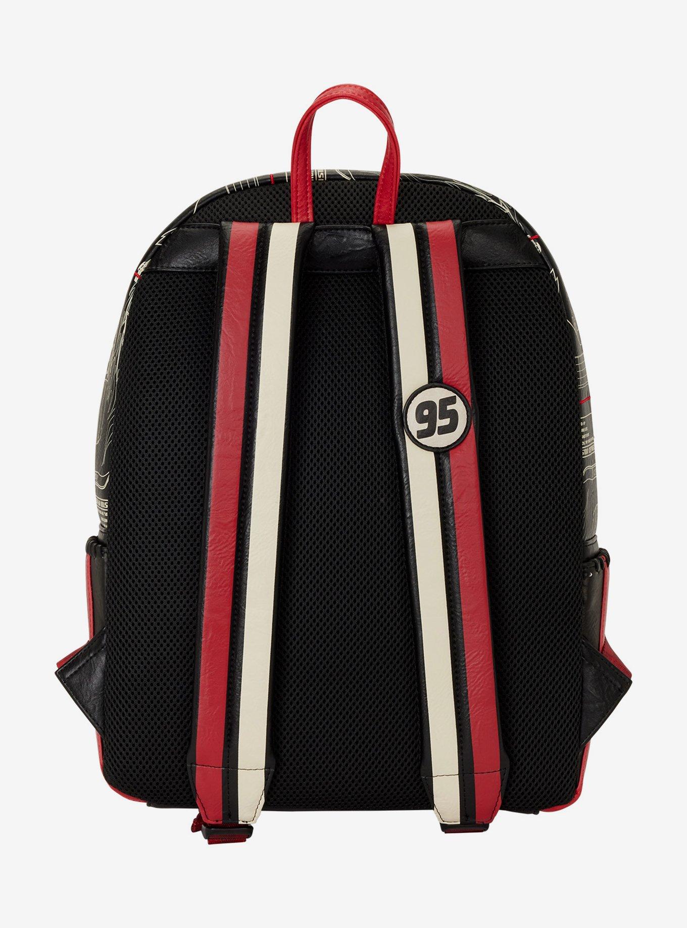 Loungefly Disney Pixar Cars Lightning McQueen Tonal Allover Print Full-Size Backpack, , hi-res