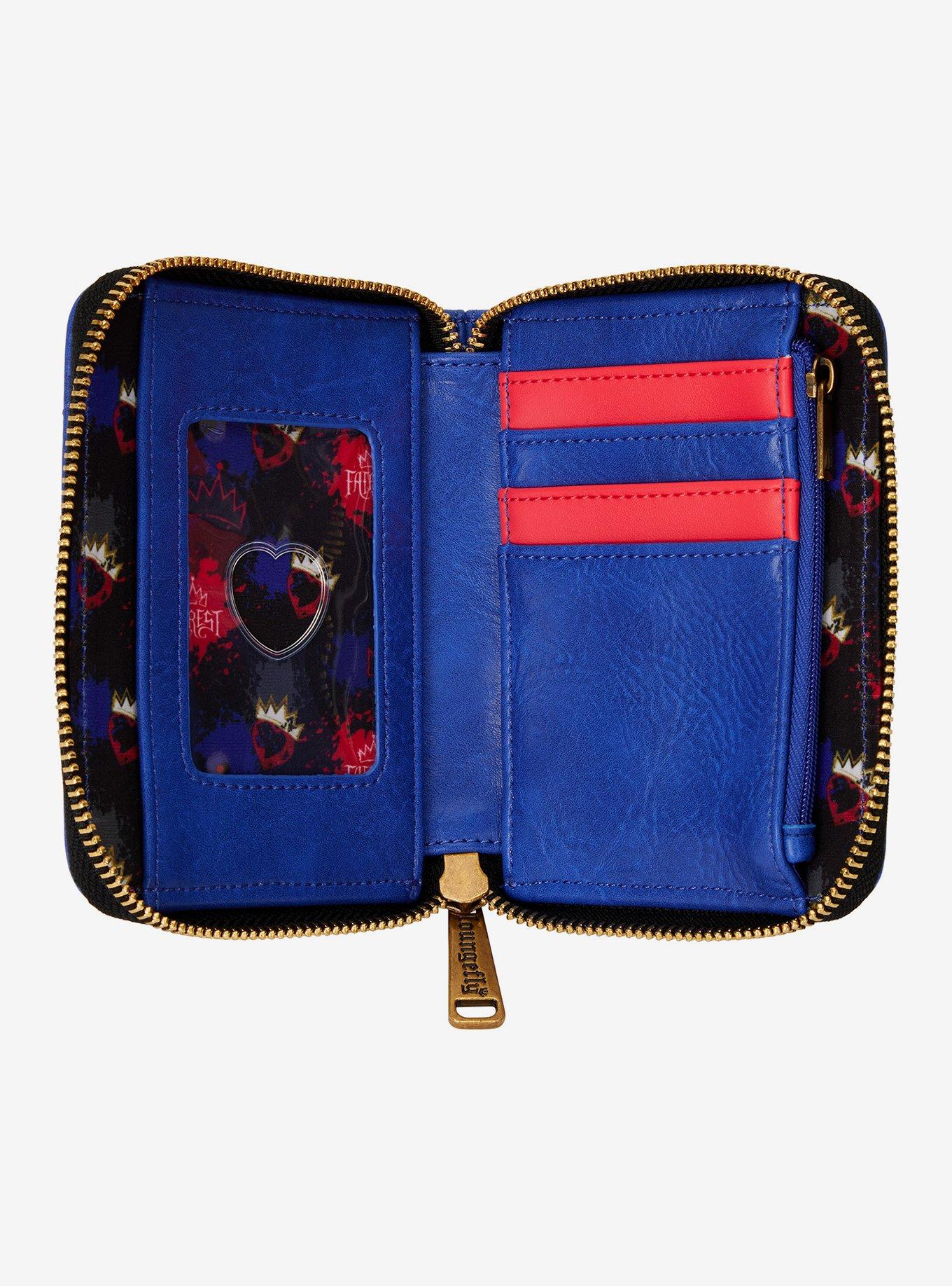 Loungefly Disney Descendants Evie Heart Small Zip Wallet, , alternate
