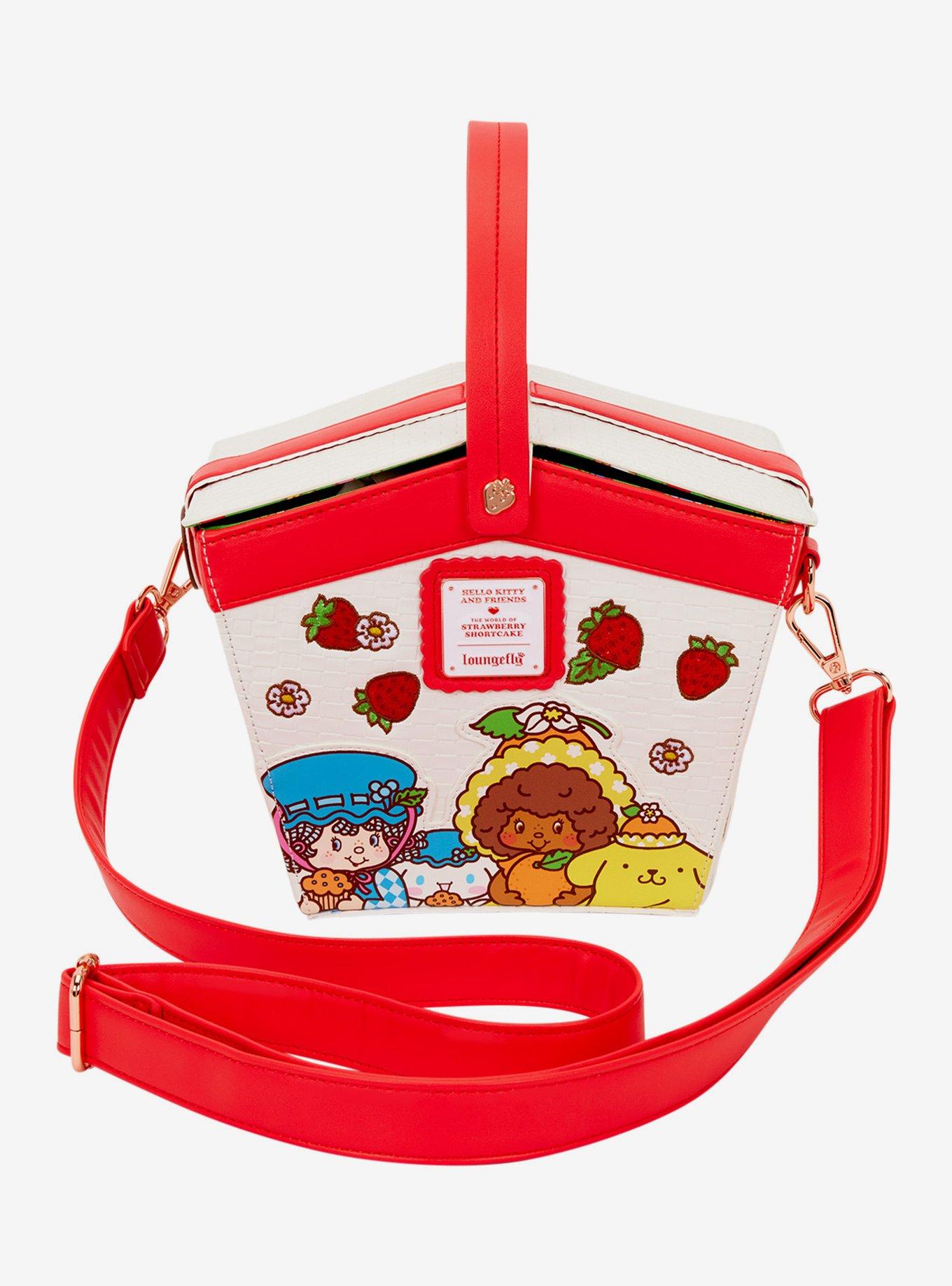 Loungefly Sanrio Hello Kitty & Friends x Strawberry Shortcake Basket Strawberry Scented Crossbody Bag, , hi-res