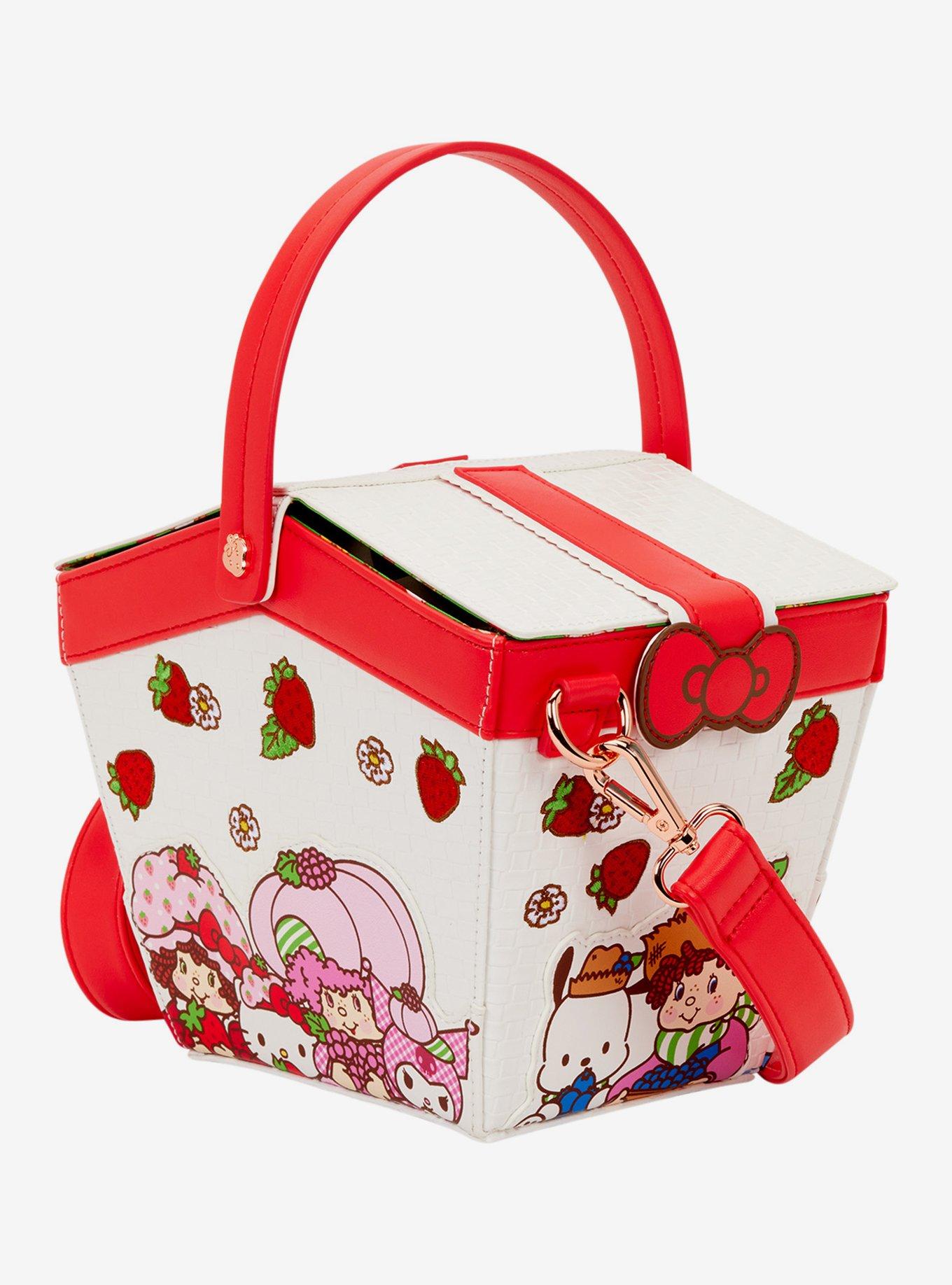 Loungefly Sanrio Hello Kitty & Friends x Strawberry Shortcake Basket Strawberry Scented Crossbody Bag