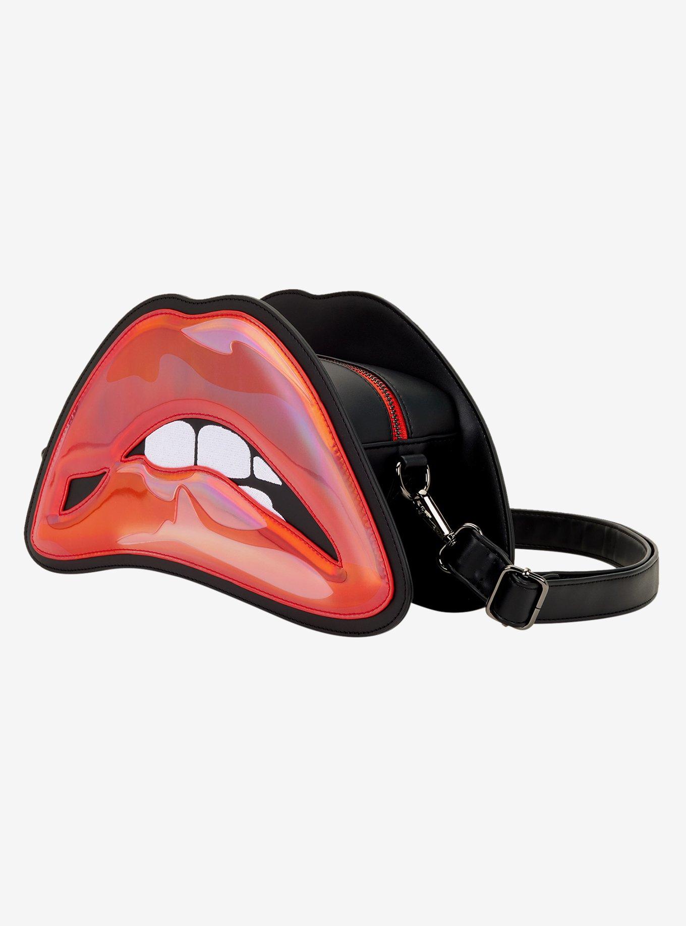 Loungefly The Rocky Horror Picture Show Lips Figural Crossbody Bag, , alternate