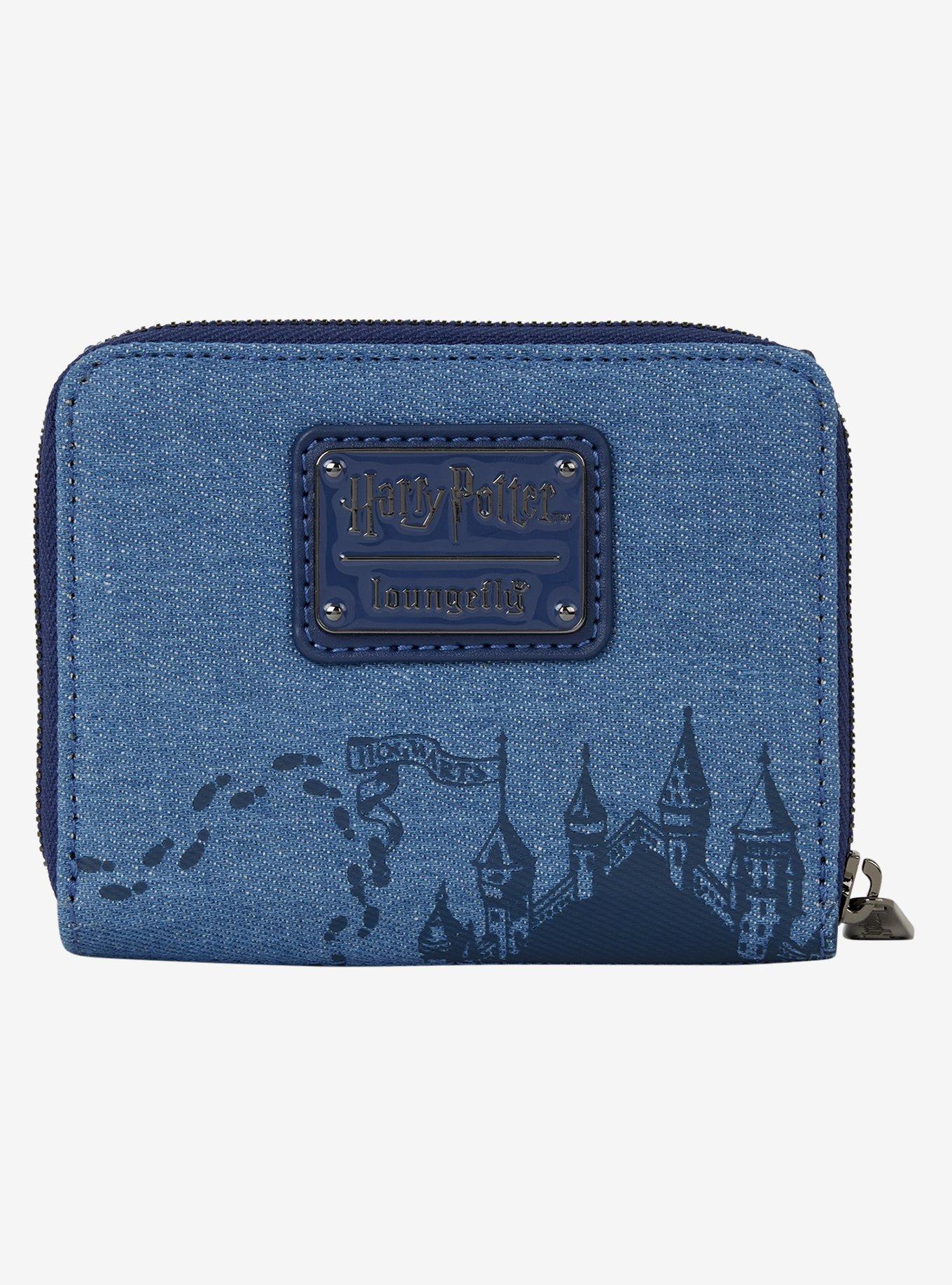 Loungefly Harry Potter Denim Hogwarts Crest Wallet, , hi-res