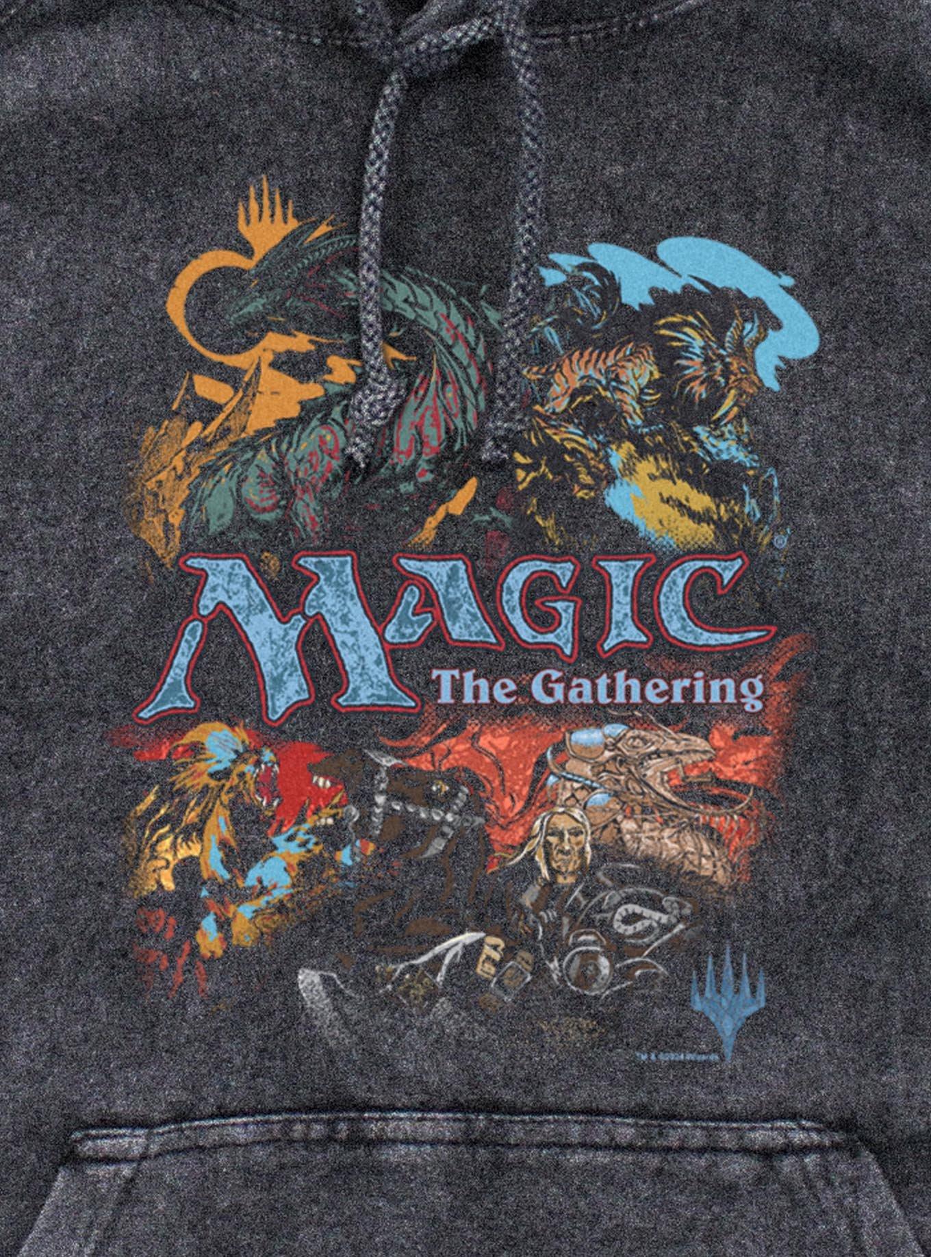 Magic: The Gathering Vintage Collage Mineral Wash Hoodie, , hi-res