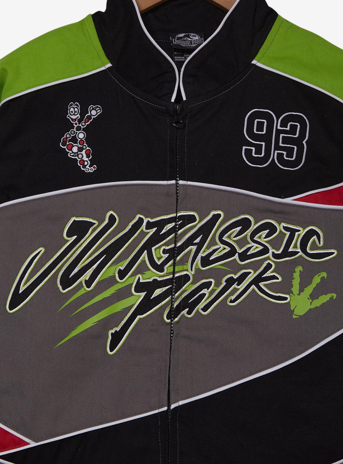 Jurassic Park Camo Windbreaker Jacket - BoxLunch Exclusive, BLACK, alternate