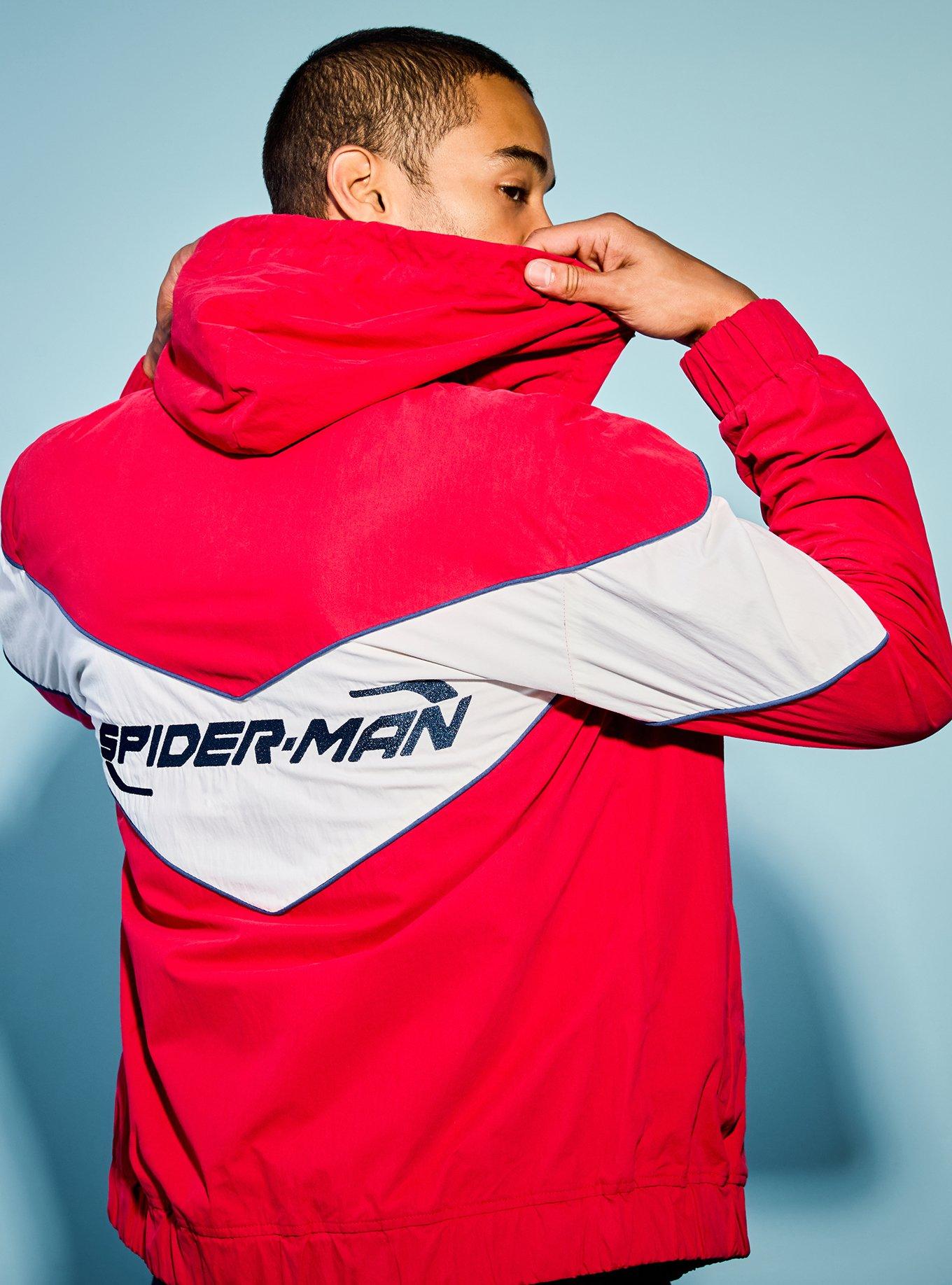 Marvel Spider-Man Icons Windbreaker - BoxLunch Exclusive, RED, alternate