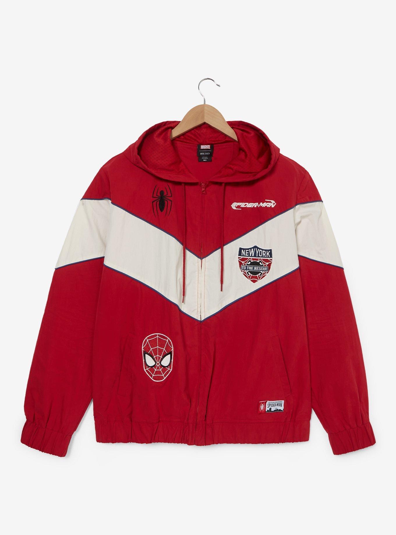 Marvel Spider-Man Icons Windbreaker - BoxLunch Exclusive, RED, alternate