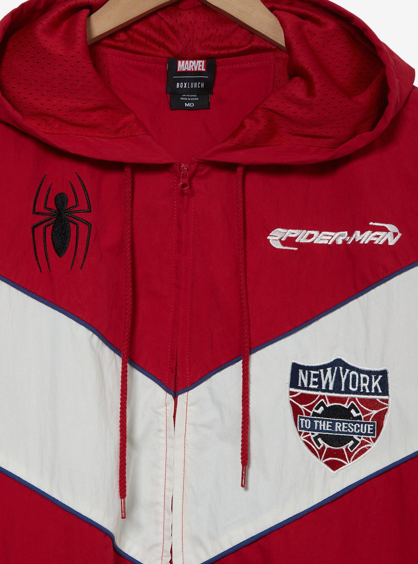 Marvel Spider-Man Icons Windbreaker - BoxLunch Exclusive, RED, alternate