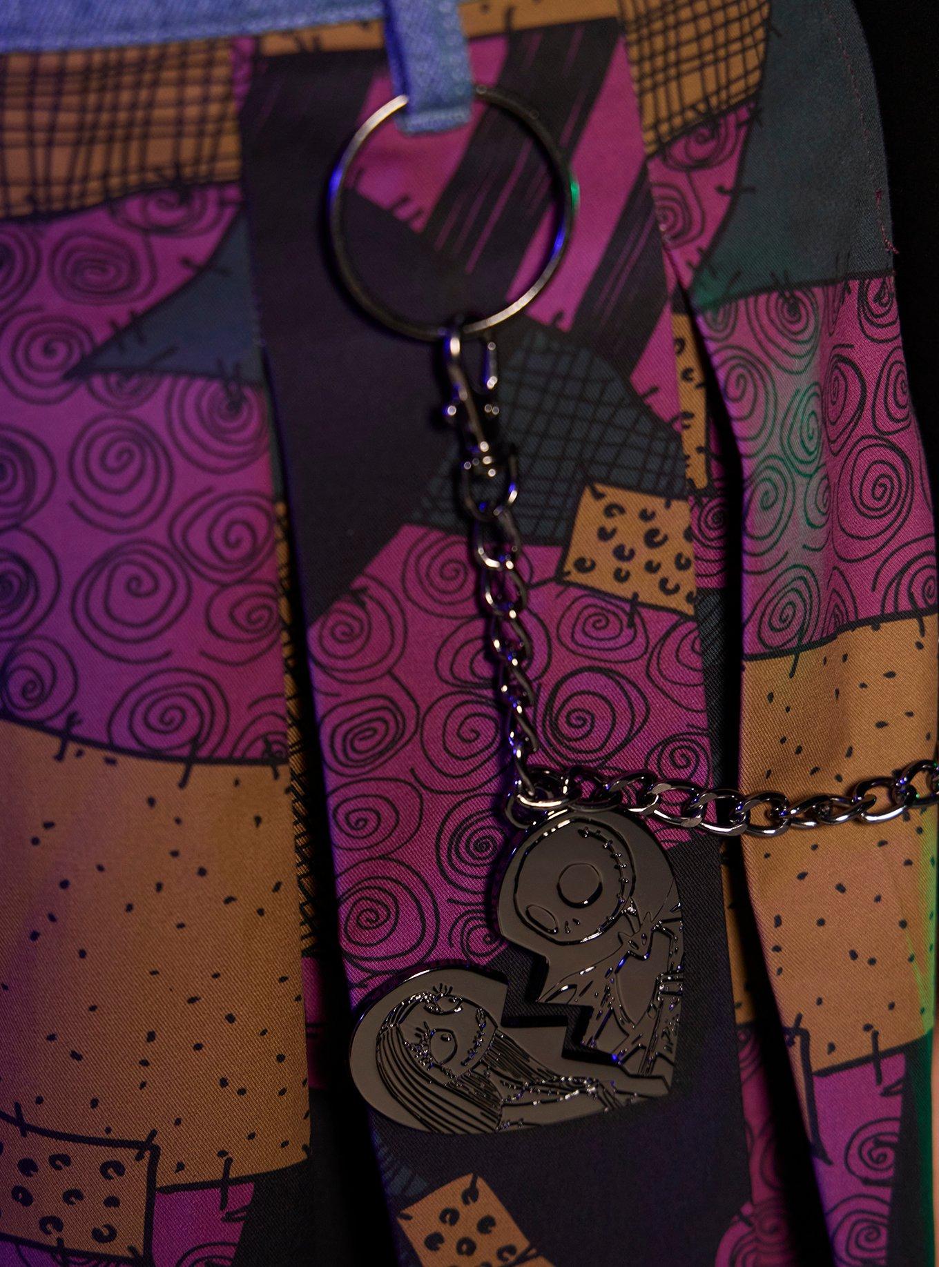 Her Universe The Nightmare Before Christmas Sally Patchwork Side Chain Skirtall, MULTI, alternate