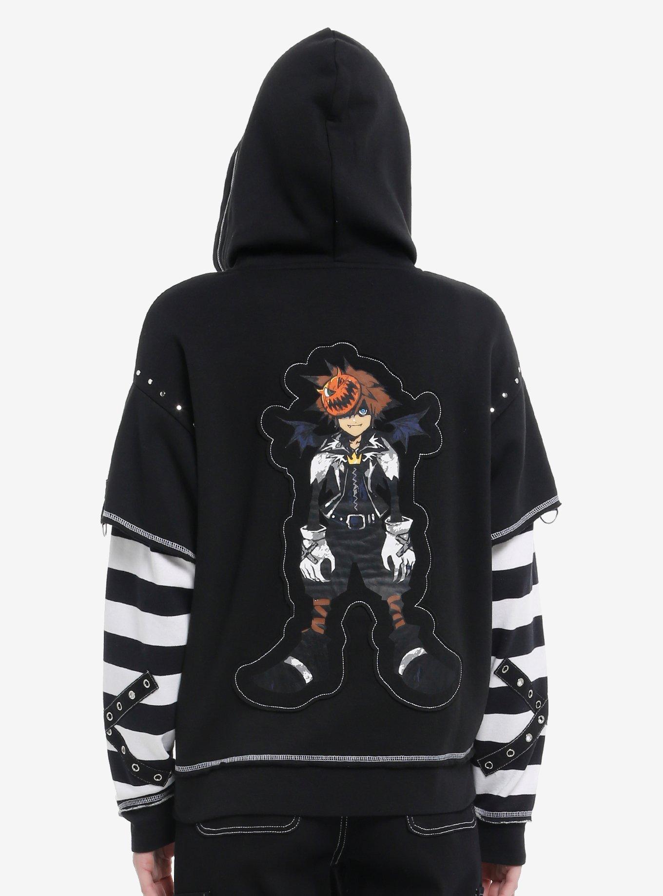 Disney Kingdom Hearts Halloween Town Girls Twofer Hoodie, , hi-res
